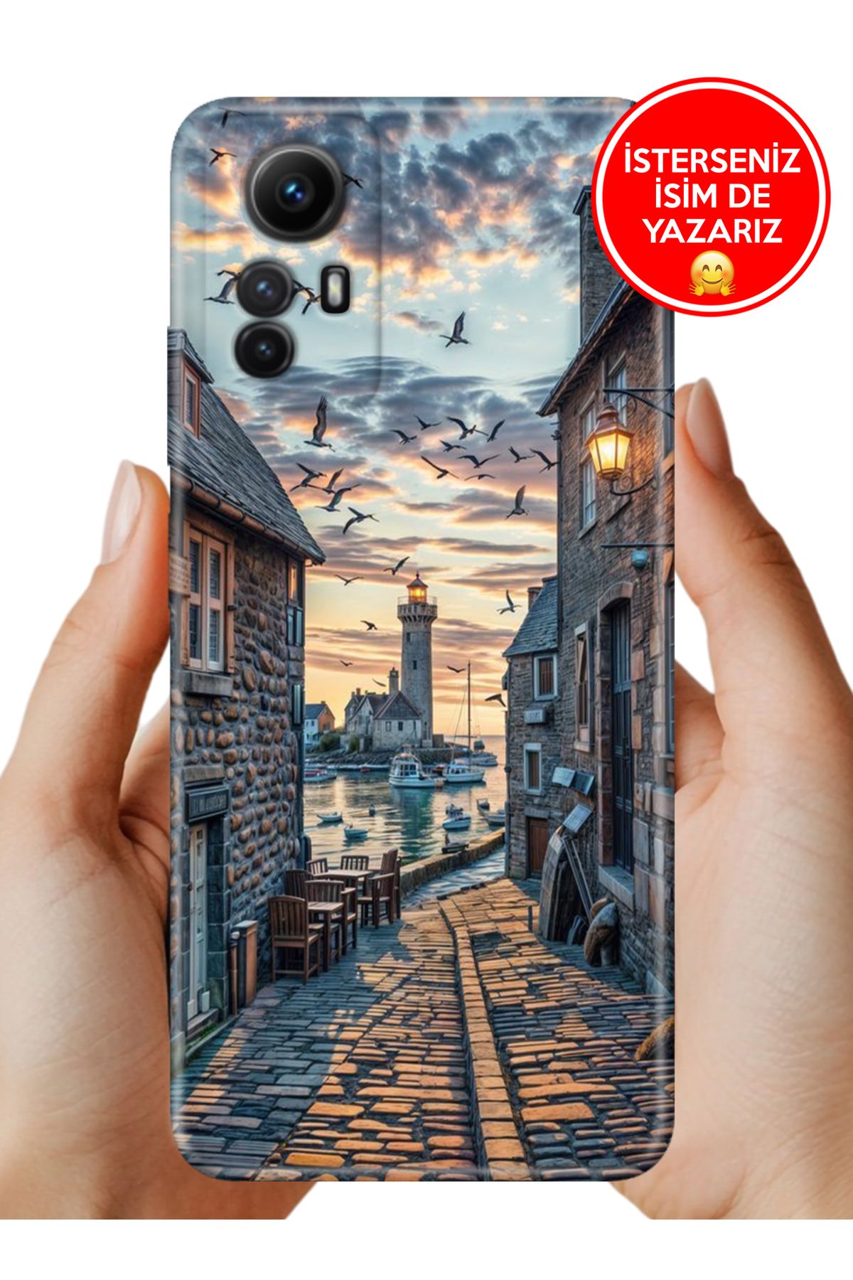 Cekuonline Xiaomi Redmi Note 12s Kılıf 0.35 mm Resimli Silikon Kasabam