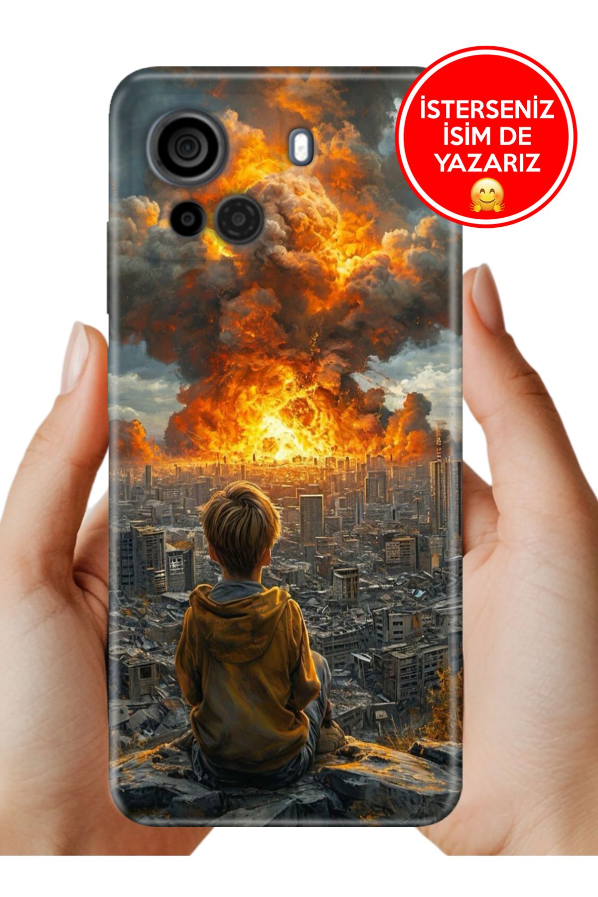 Cekuonline Casper Via F30 4G / 4.5G Kılıf FullCover Resimli Desenli Silikon Çocuklar Ölmesin