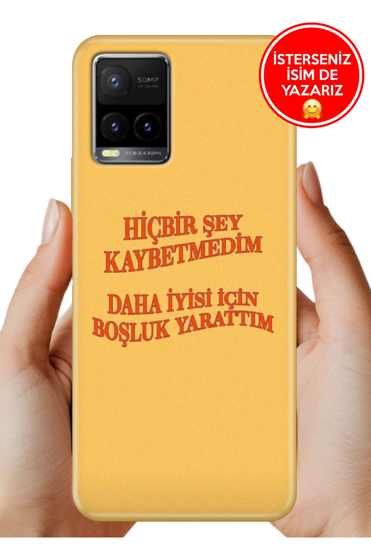 Cekuonline Vivo Y32 / Y33S Uyumlu Kılıf 0.35 mm Resimli Silikon Kaybetmedim