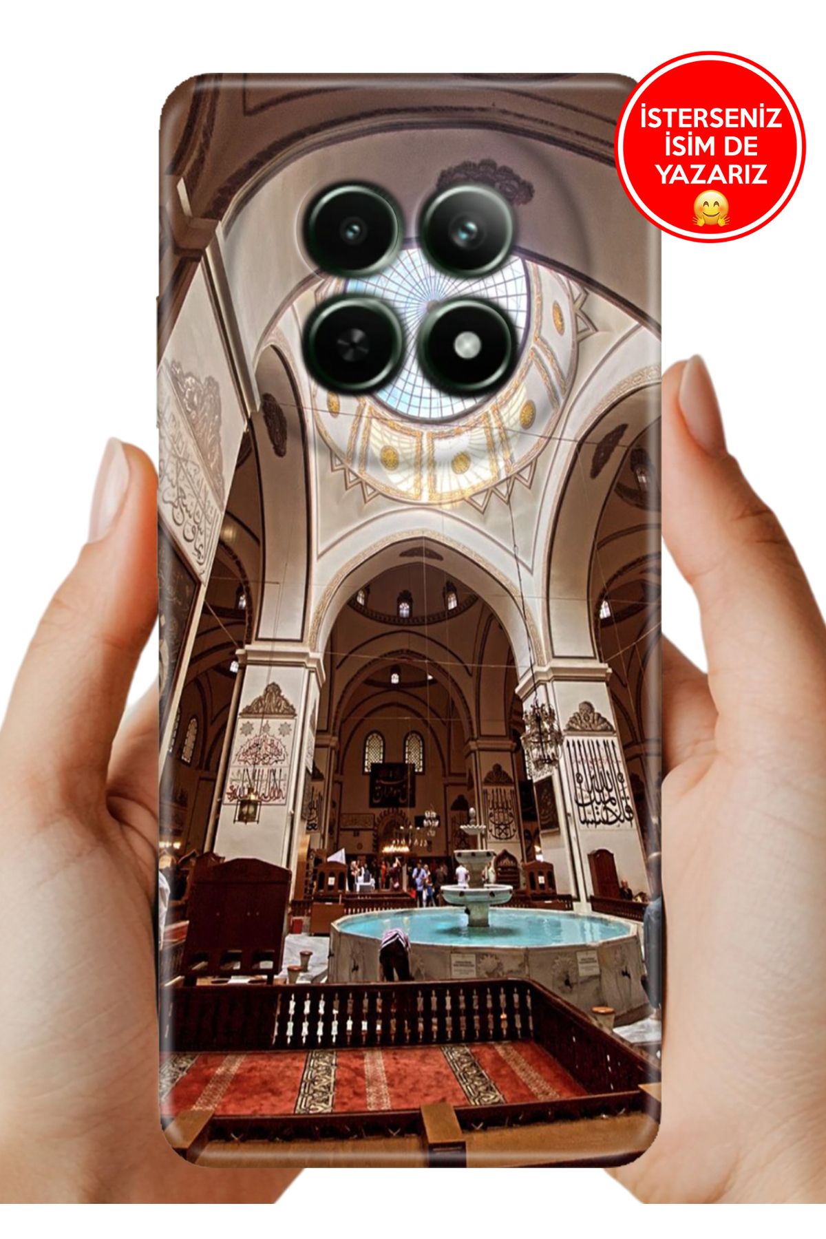 realme 12+ Plus Kılıf Desenli Baskılı Kamera Korumalı ZRR Silikon Ulu Camiii