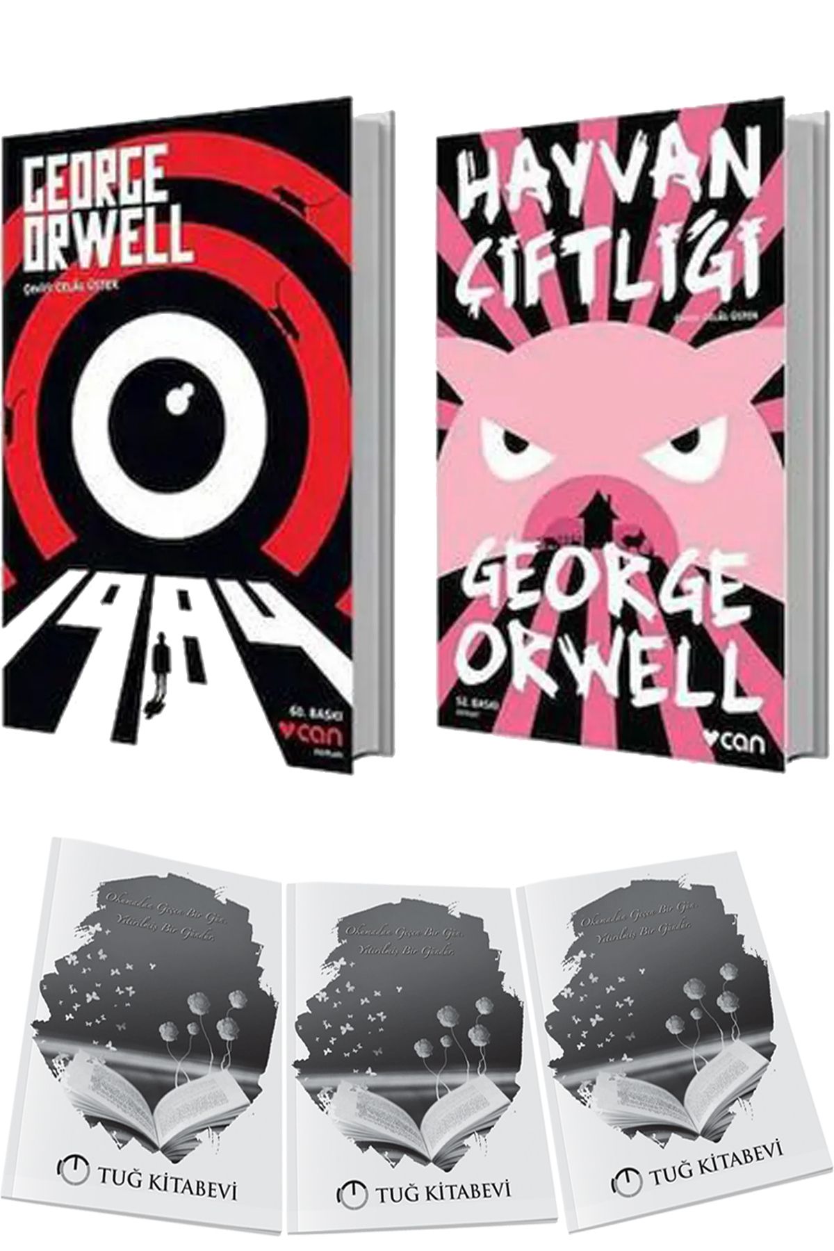 Can Yayınları Hayvan Çiftliği - 1984 2li Set George Orwell + Hediyeli