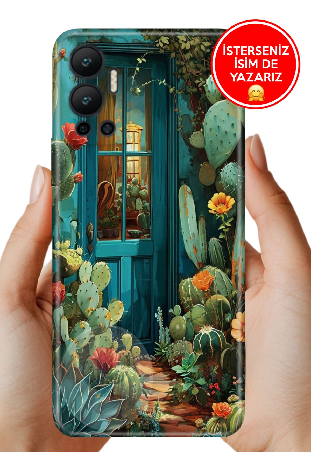 Cekuonline İnfinix Hot 12 Kılıf UvBaskı Özel-Tasarım Silikon Arizona Texas