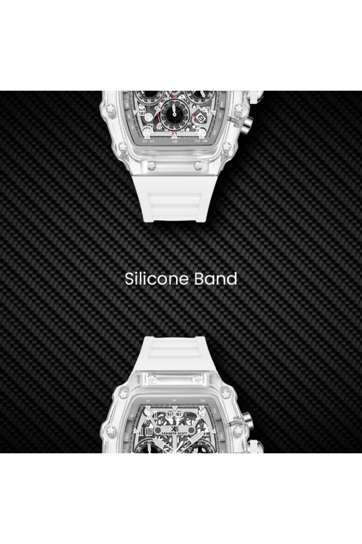 Kenneth Scott-Men's Multi Function Ivory Dial Watch - K25103-ZSWI 5