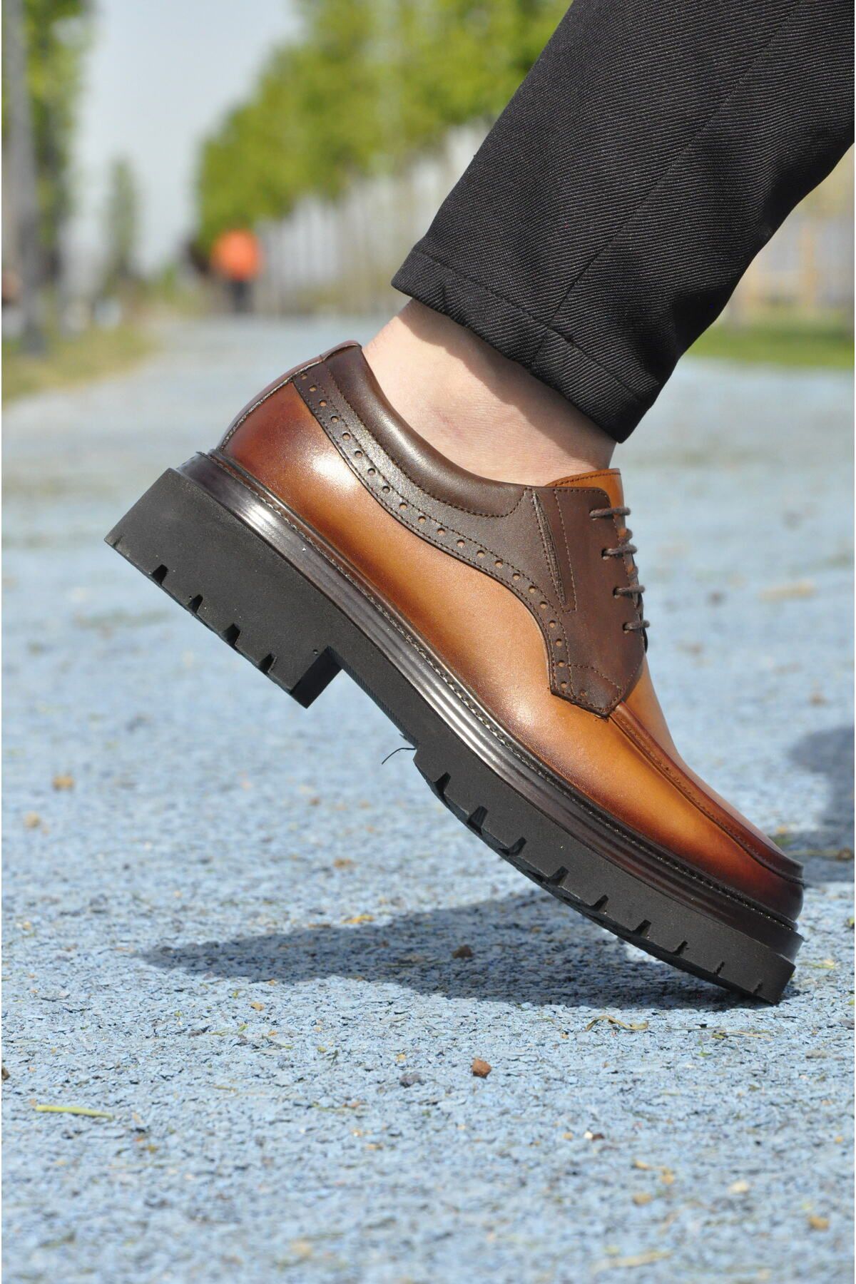 ARYAN Flaw Model Hakiki Natural Deri Casual Ayakkabı
