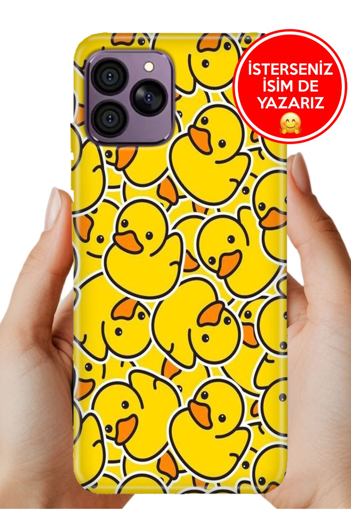 Hikıng A41 Kılıf Desenli Baskılı Kamera Korumalı Silikon Civcivler