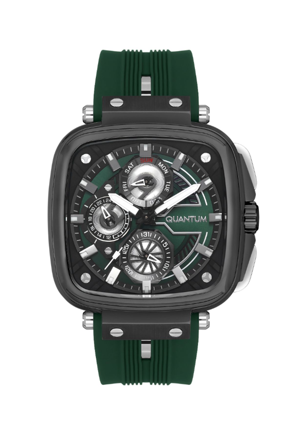 Quantum-Quantum Men's Multifunction Green Dial Watch - PWG1014.075 1