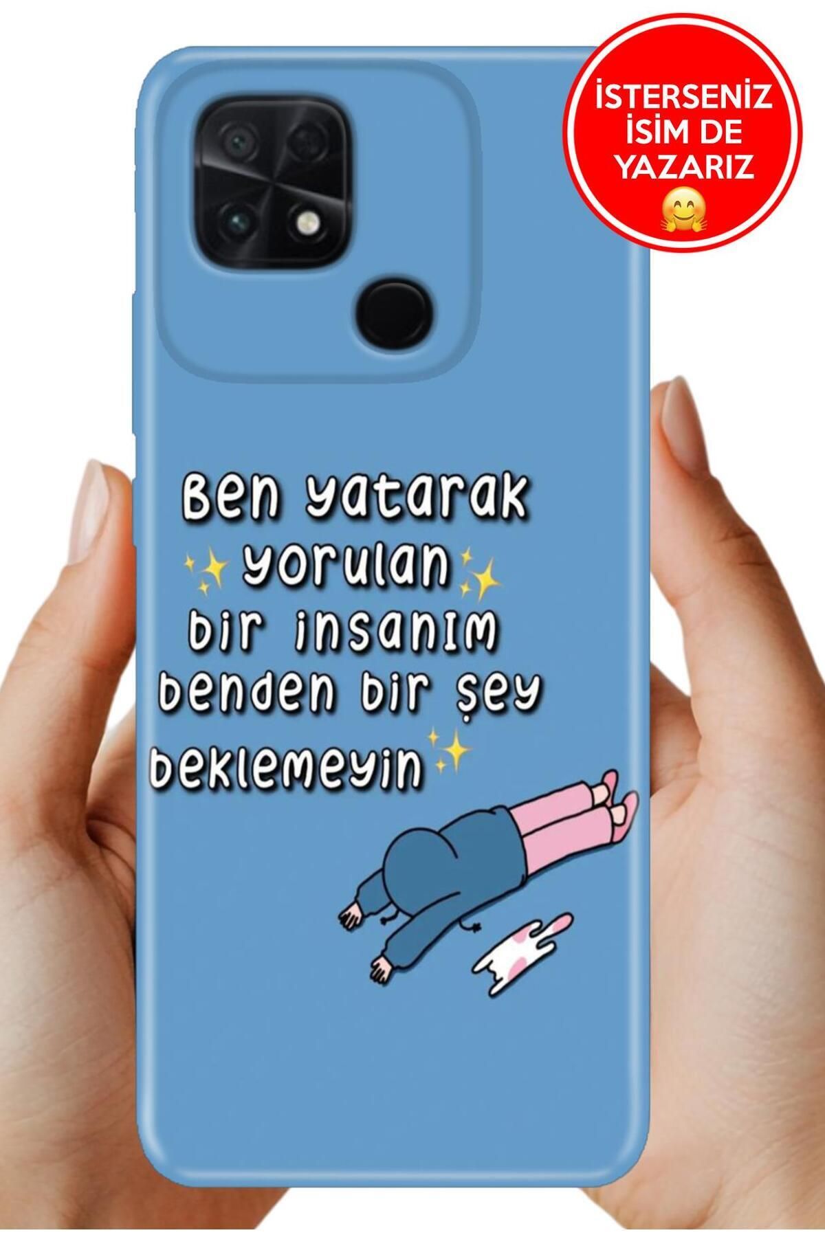 POCO C40 / Xiaomi Poco-C40 Kılıf Baskılı Yerli Üretim Kapak Silikon Yorgunum