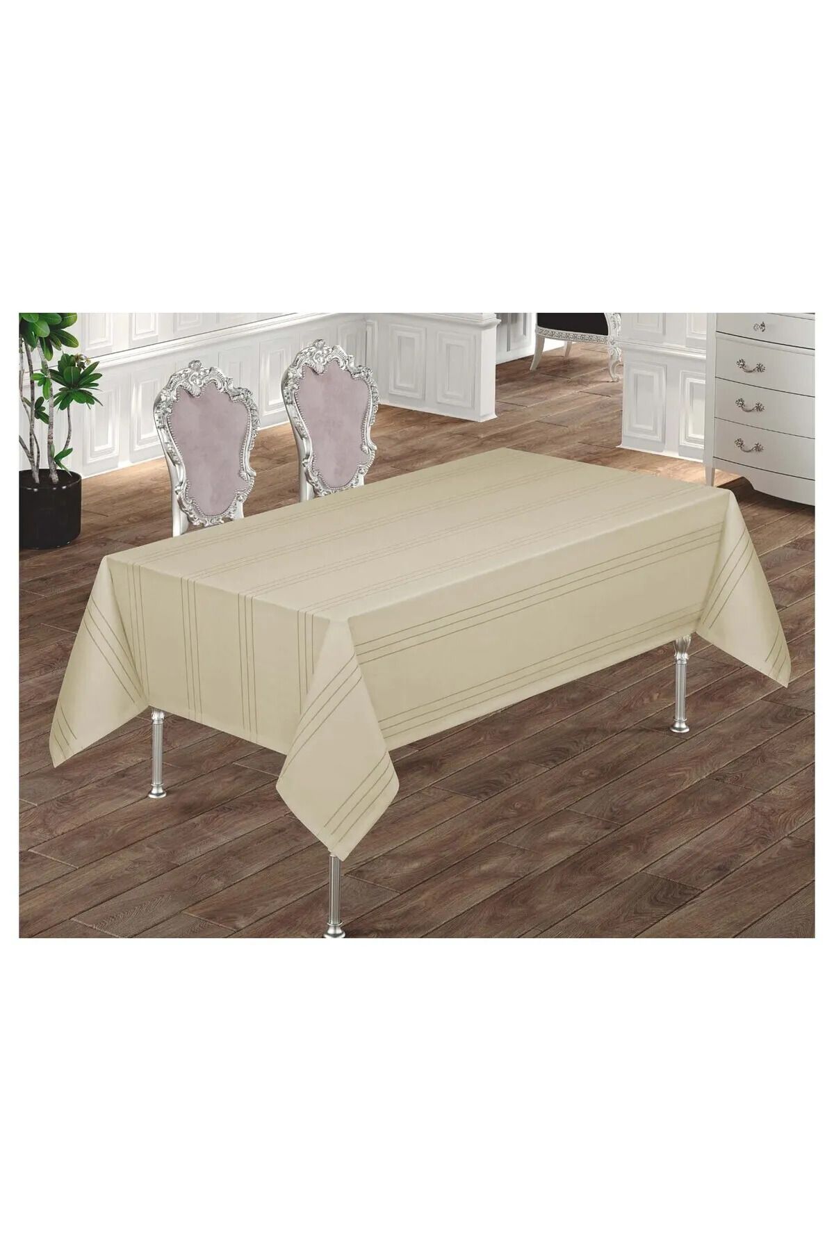 Ypc COLBER ÇİZGİLİ MASA ÖRTÜSÜ DERTSİZ 150x210 CM