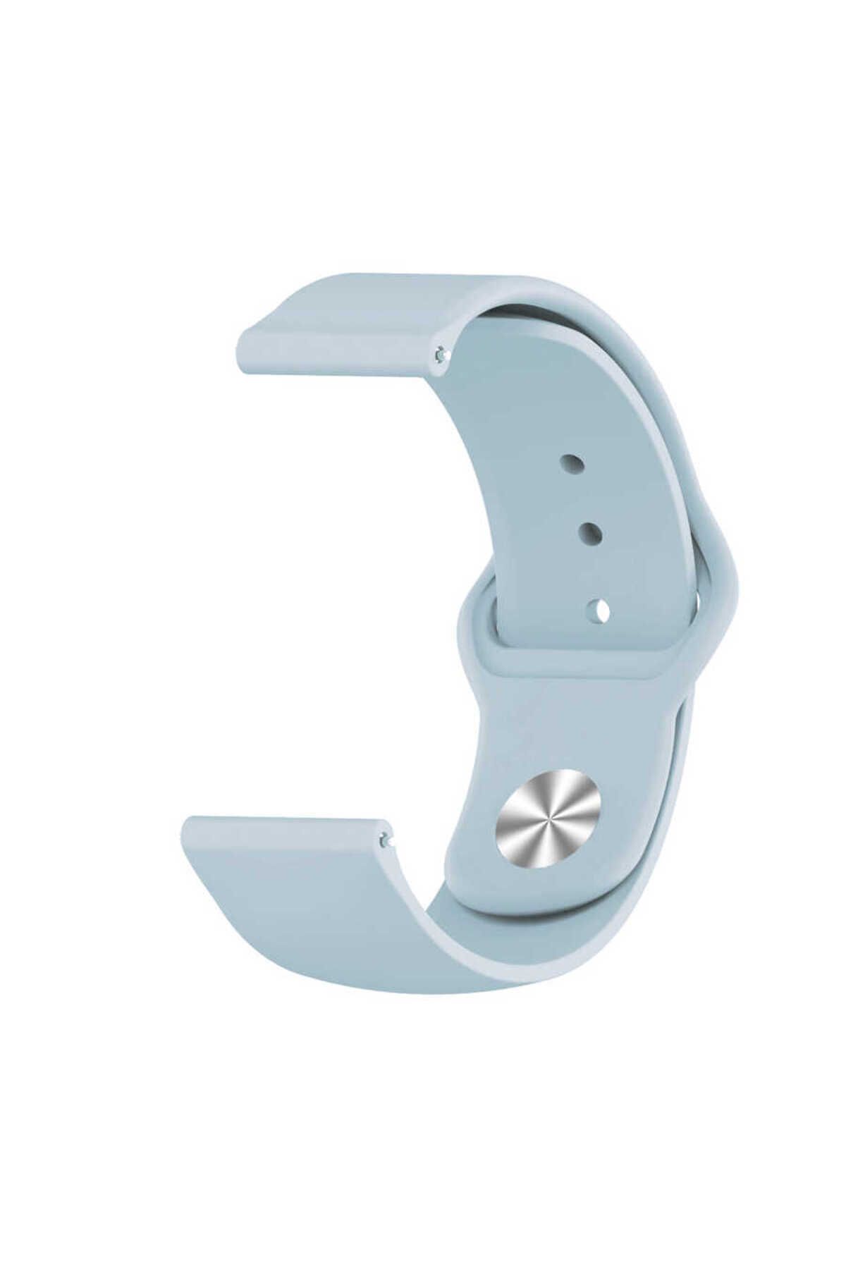 HİGUERA Huawei GT2 46mm KRD-11 22mm Uyumlu HGEA Kordon-Mavi Açık