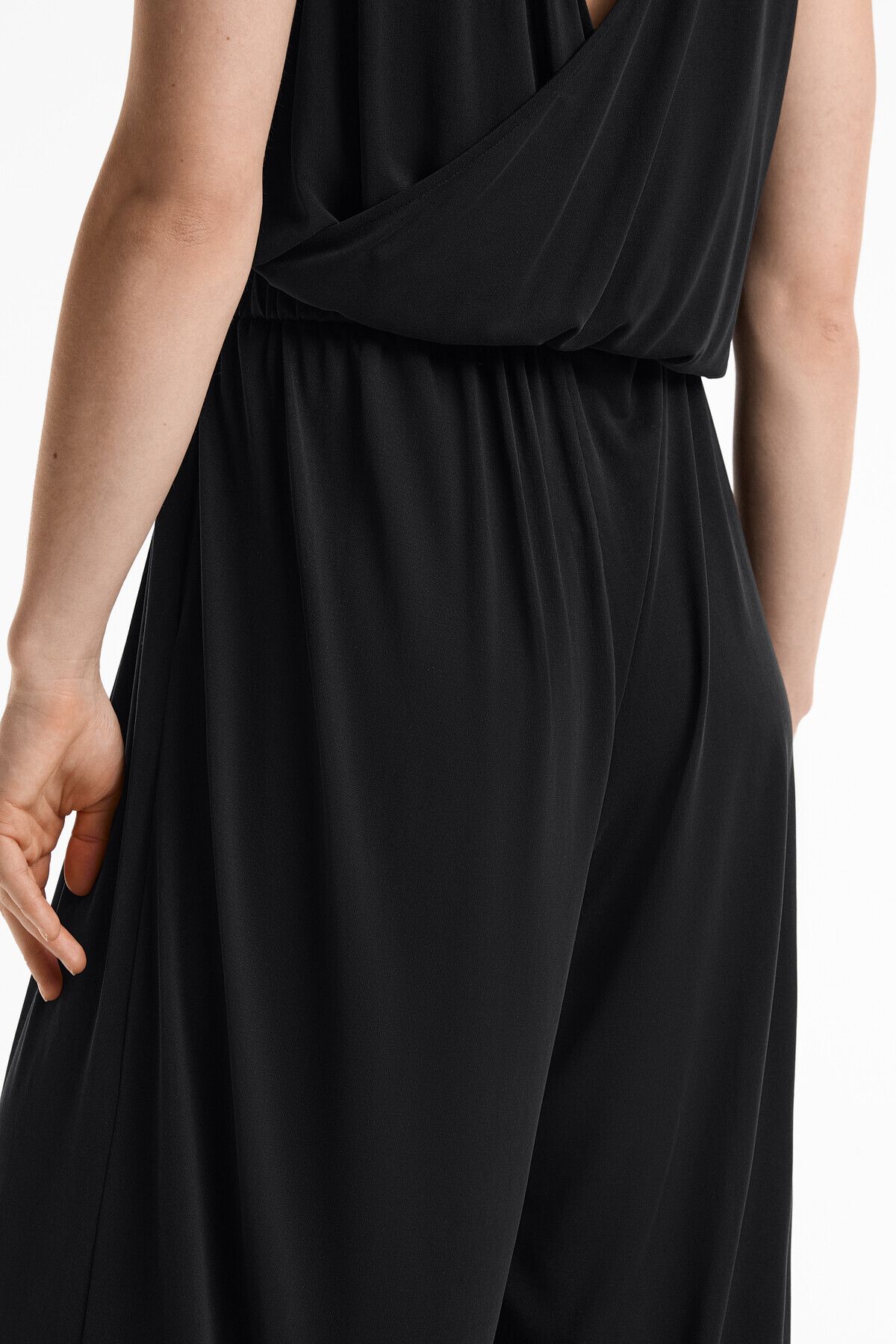Oysho-Floaty crossover back midi jumpsuit with modal 4
