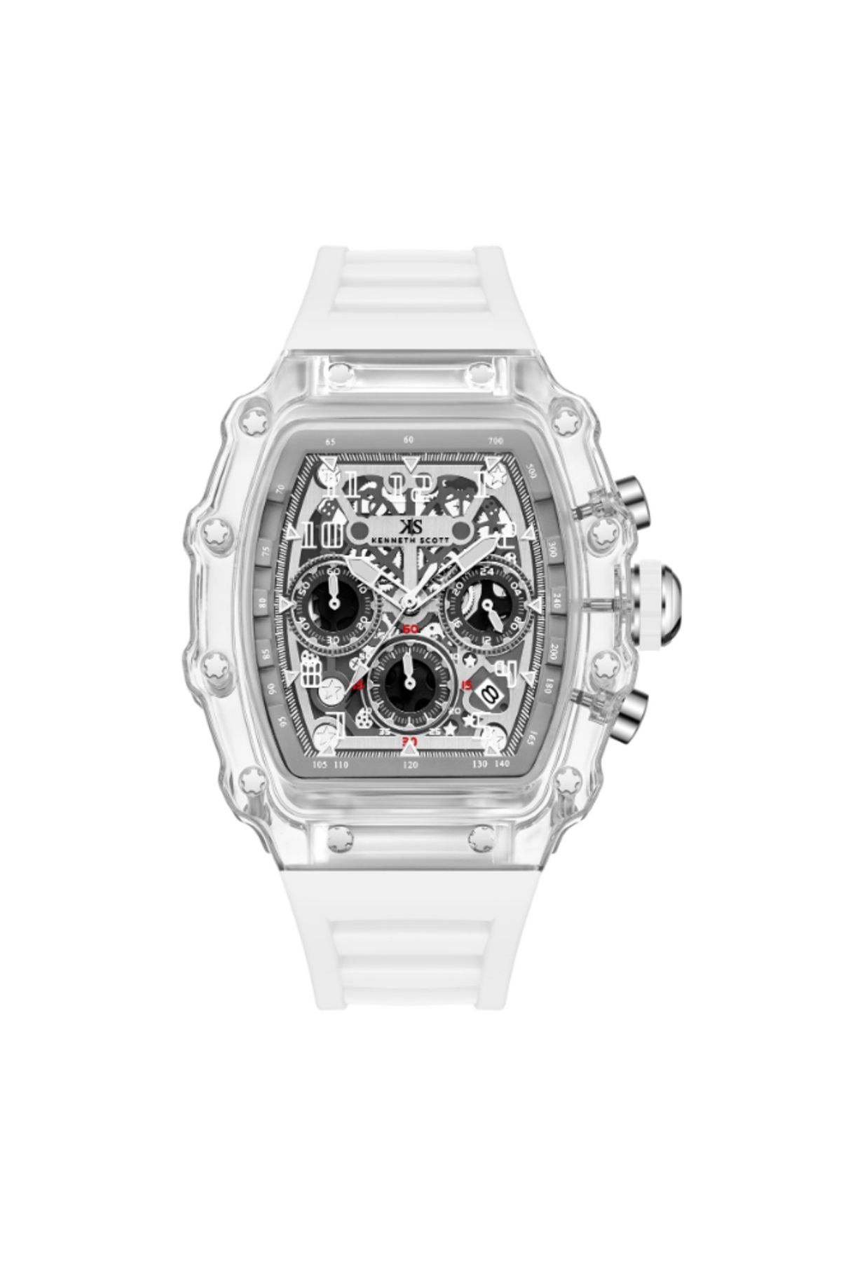 Kenneth Scott-Men's Multi Function Ivory Dial Watch - K25103-ZSWI 1