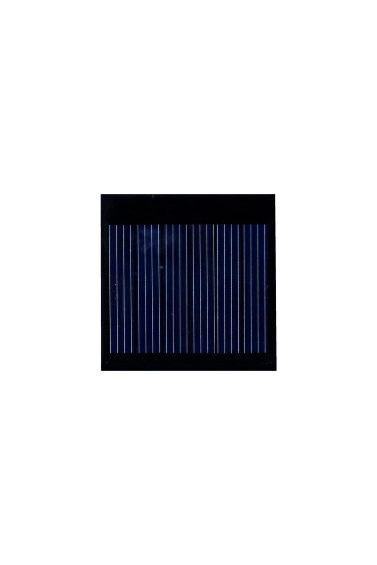 SatışMax Küçük Mini Güneş Paneli 4cmx4cm 3 Volt 0,1amper + Ve - Uç Kablolu led hediyeli