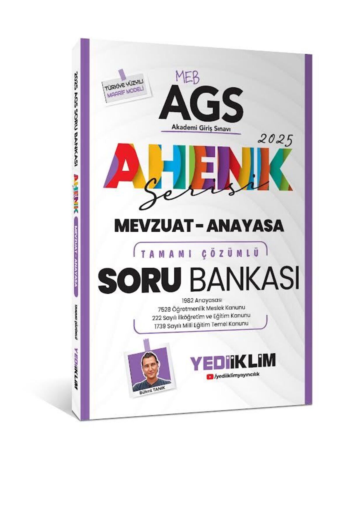 Yediiklim Yayınları Yediiklim 2025 MEB AGS Ahenk Serisi Mevzuat - Anayasa Tamamı Çözümlü Soru Bankası