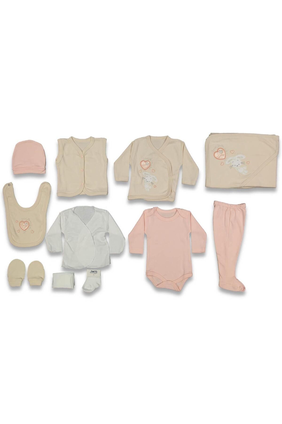 bebitomkids Kız 11 Parça Balonlu Tavşanlı Hastane Çıkışı