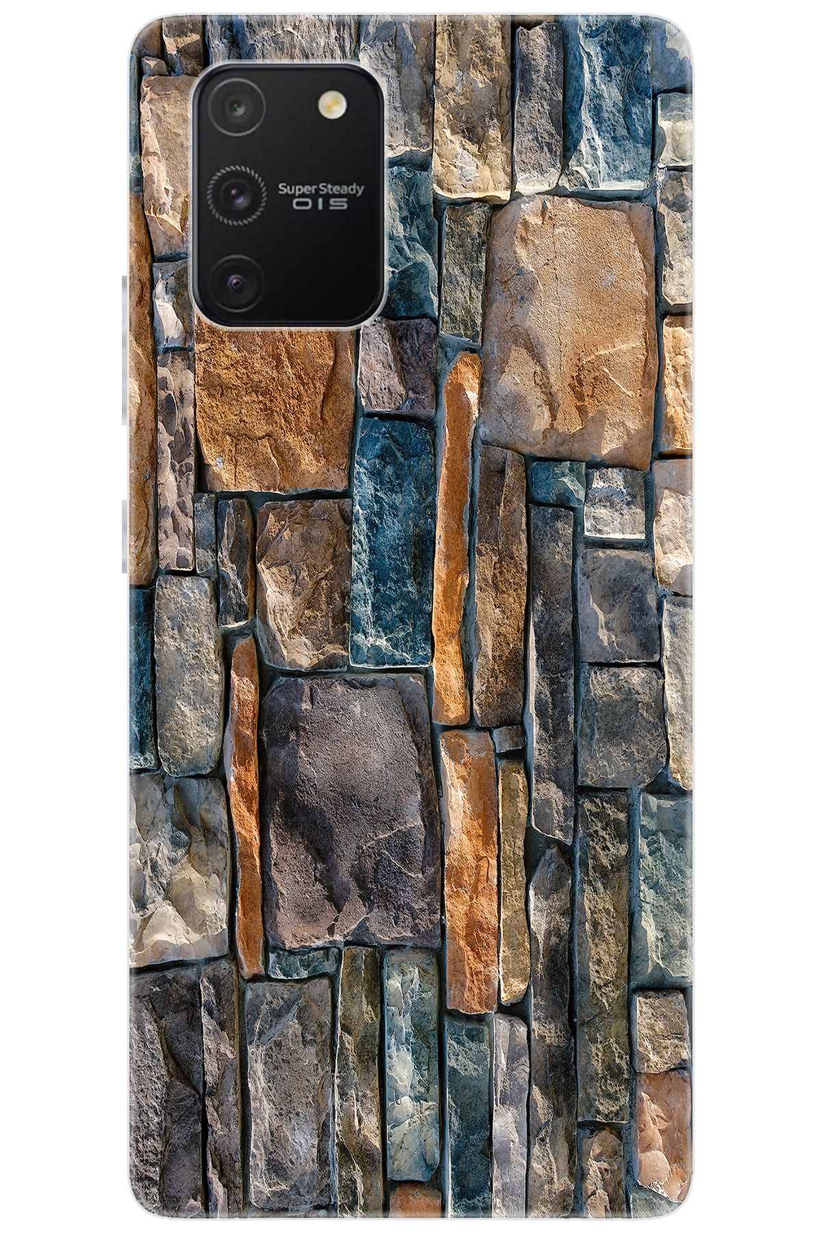 Ceppare Samsung Galaxy S10 Lite (SM-G770F) Uyumlu Kılıf Desen Baskılı Silikon Taş Duvar STK:233 CP-4mZrsFe
