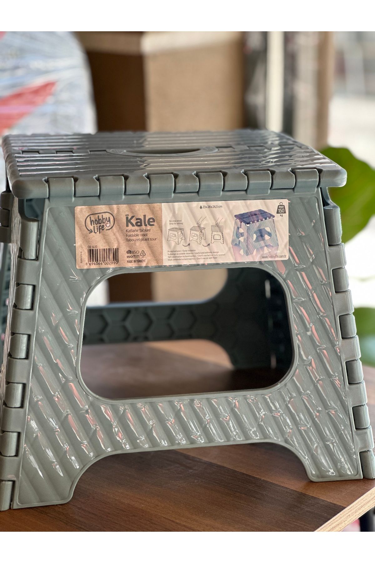 GİRGİN ZÜCCACİYE HobbyLife Kale Katlanabilir Kaymaz Tabure (Küçük)
