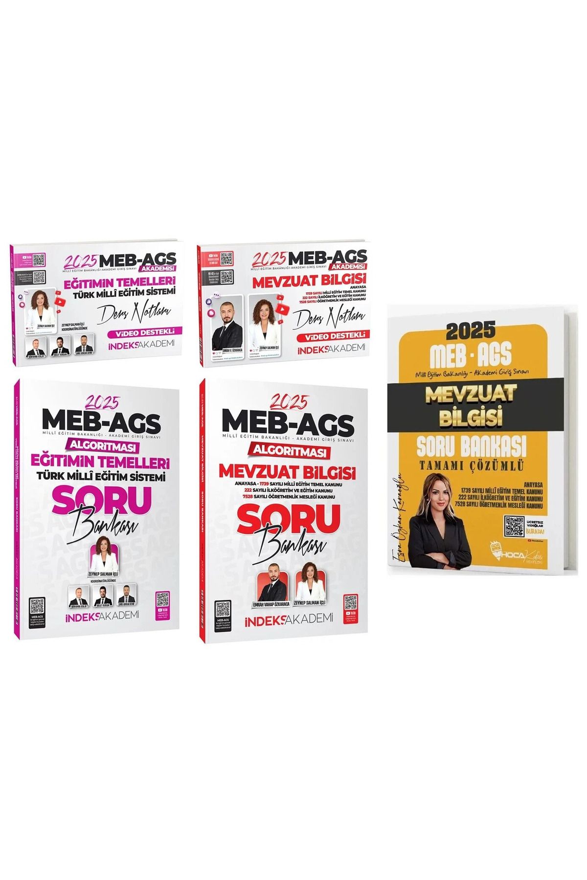 Hoca Kafası Yayınları Hoca Kafası + İndeks 2025 MEB-AGS Eğitimin Temelleri + Mevzuat Bilgisi Ders Notları + Soru B