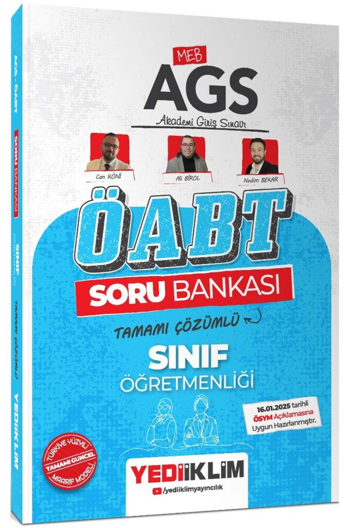 Yediiklim Yayınları Yediiklim MEB AGS ÖABT Sınıf Öğretmenliği Soru Bankası