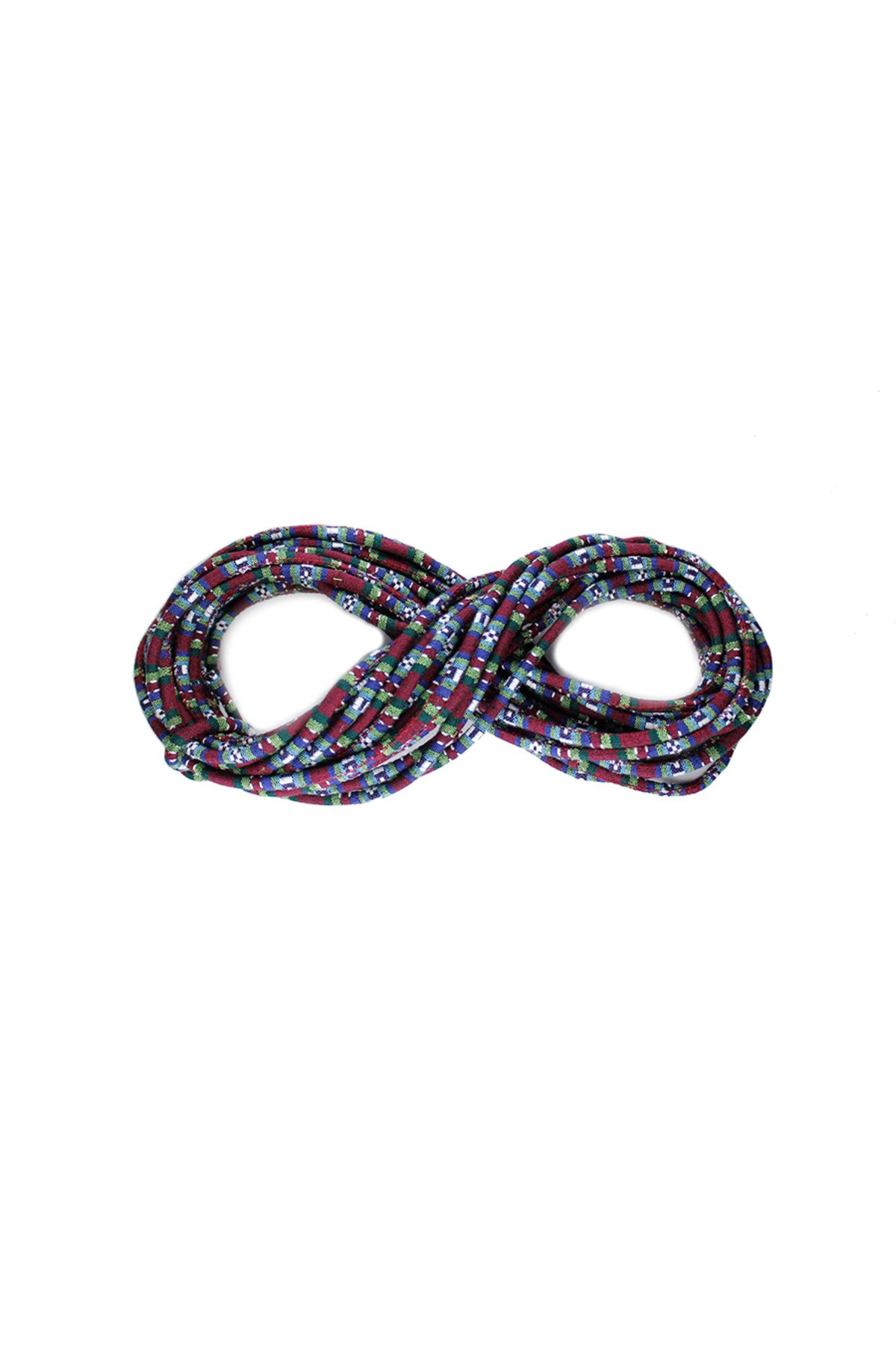 Prestij Boncuk BOHEM TAKI KORDON İPİ BORDO 6 mm 1 metre