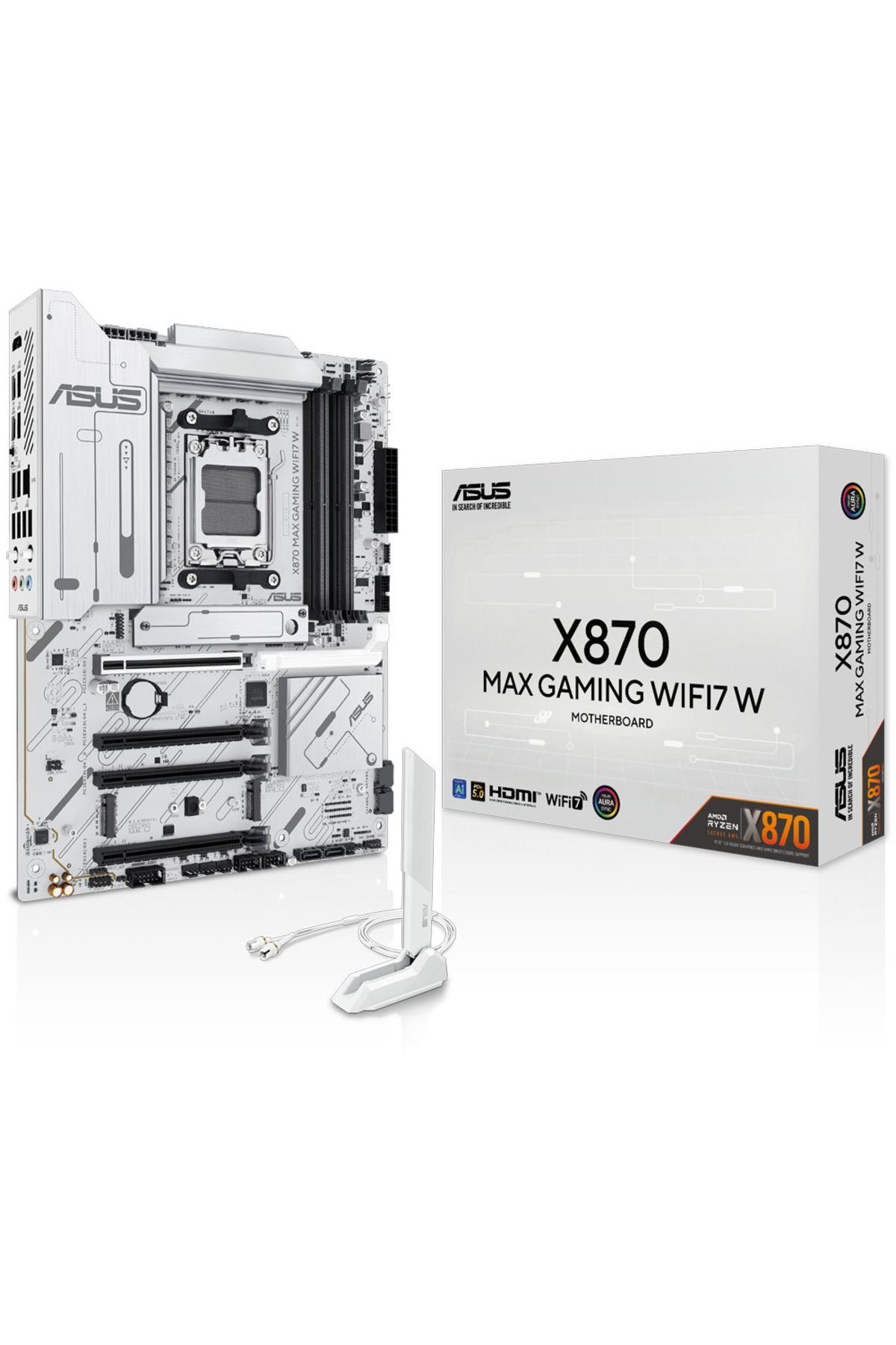 ASUS X870 MAX GAMING WIFI7 W AMD X870 AM5 DDR5 8000 HDMI 2xUSB4 3x M2 USB3.2 WiFi 7