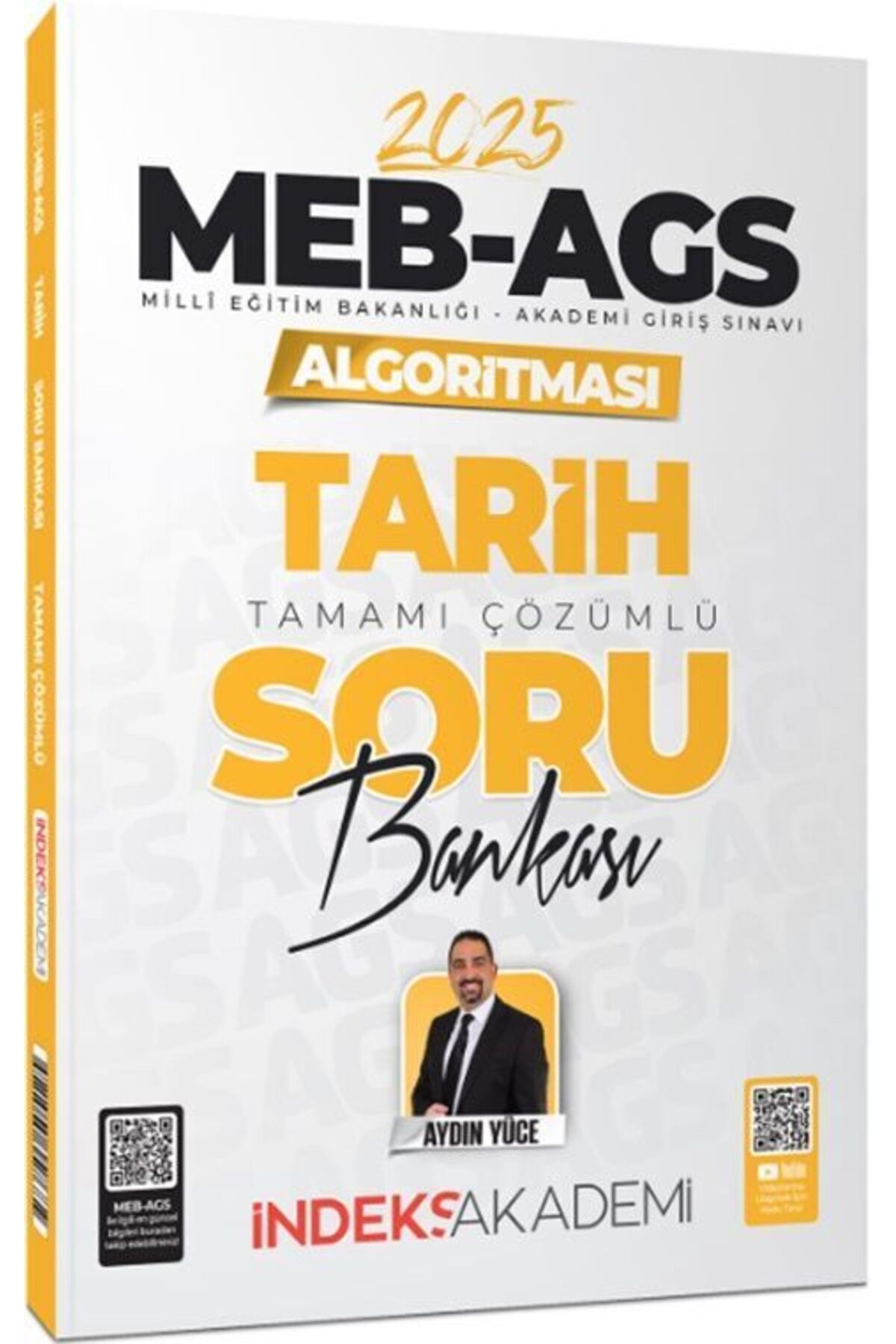 İndeks Akademi İndeks 2025 MEB-AGS Algoritması Tarih Soru Bankası Çözümlü - Aydın Yüce İndeks Yayın
