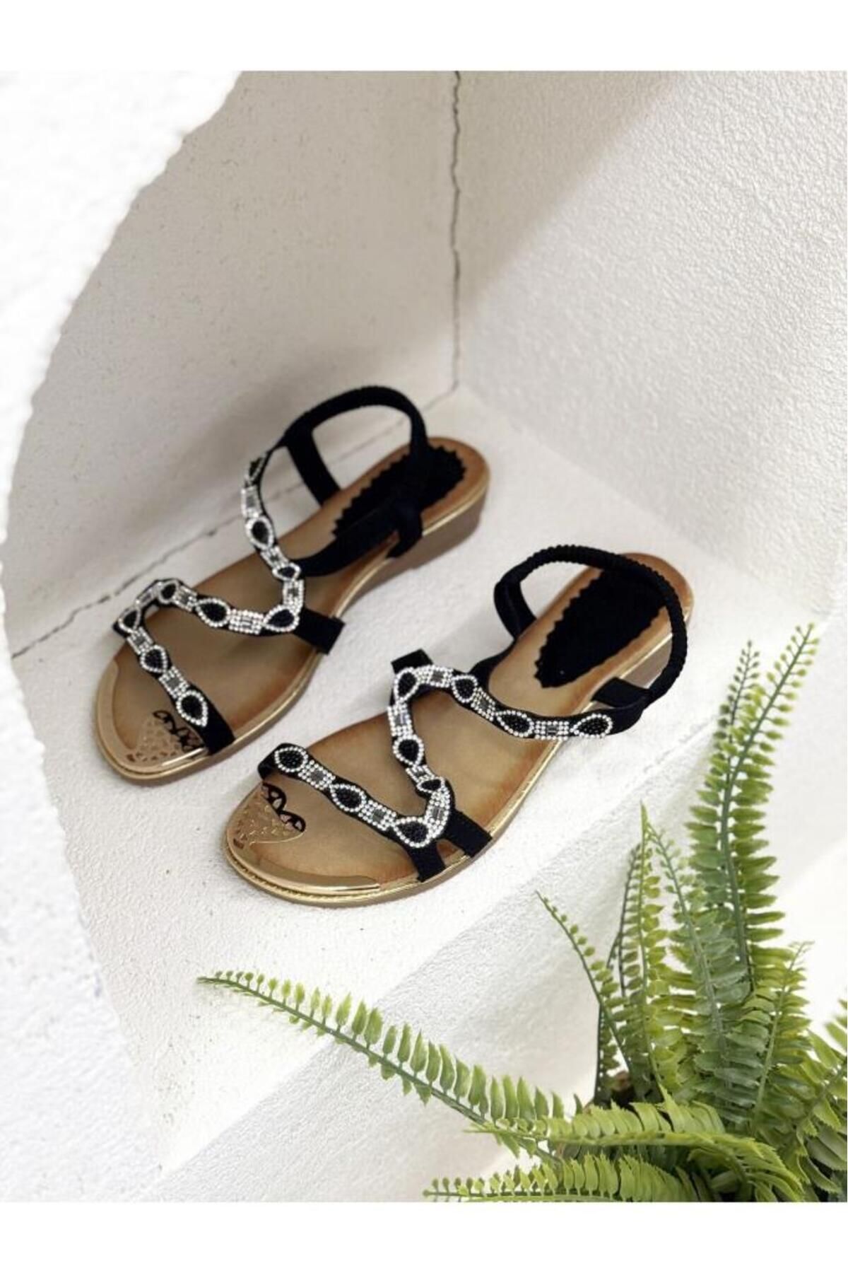 Guja 25Y122-5 Kadın Sandalet Siyah 36-41