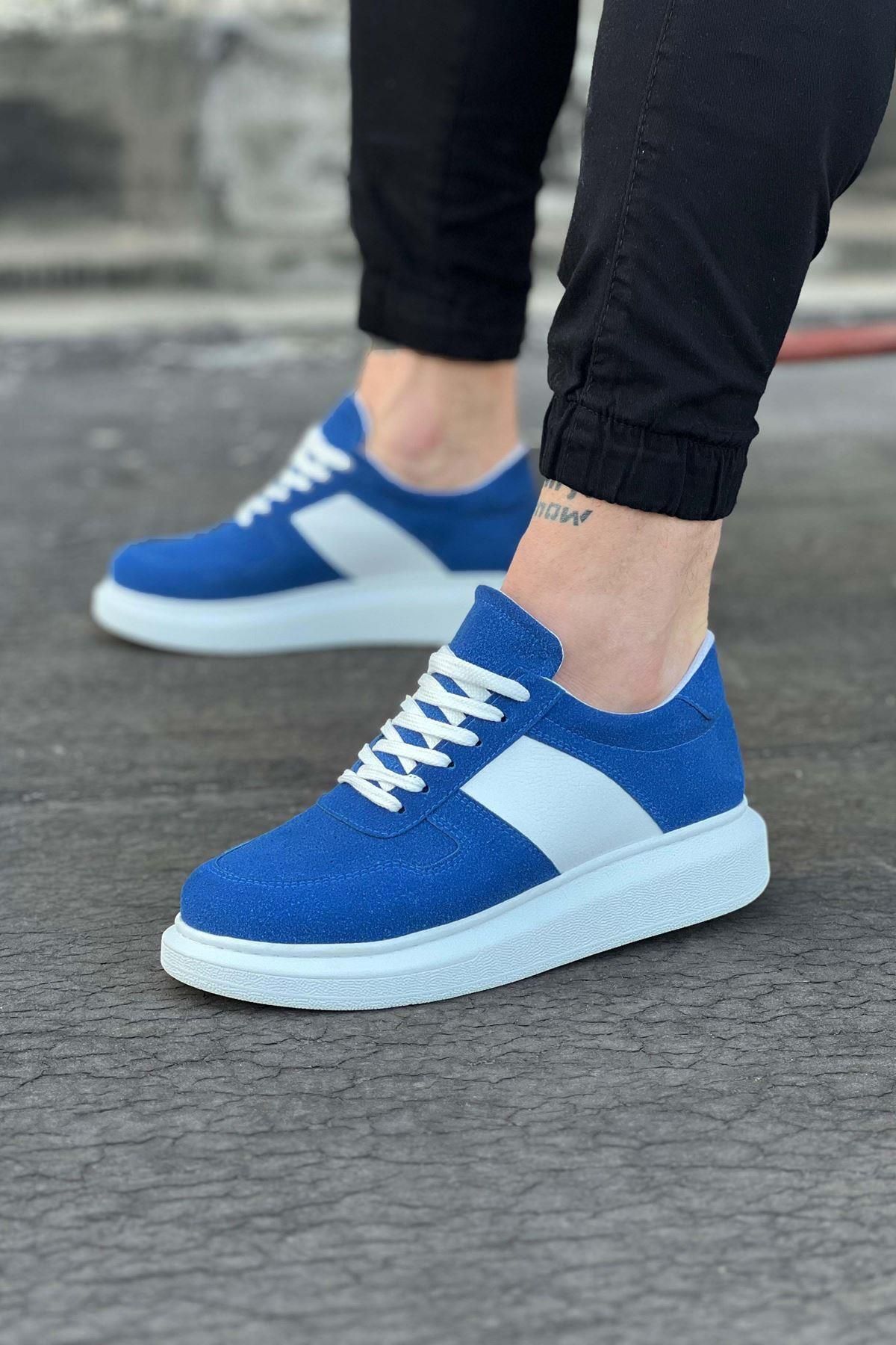 Byshoes Wagoon WG011 Mavi Süet Erkek Casual Ayakkabı