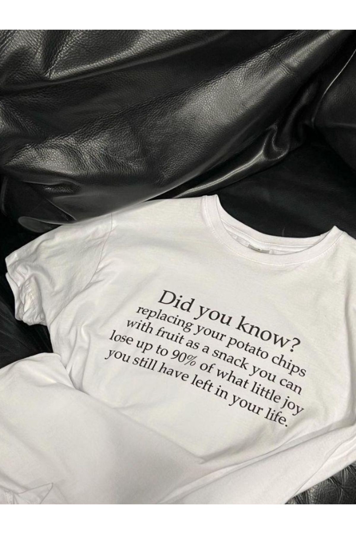 DEEFWEAR DREICH DID YOU KNOW BASKILI BEYAZ TSHIRT