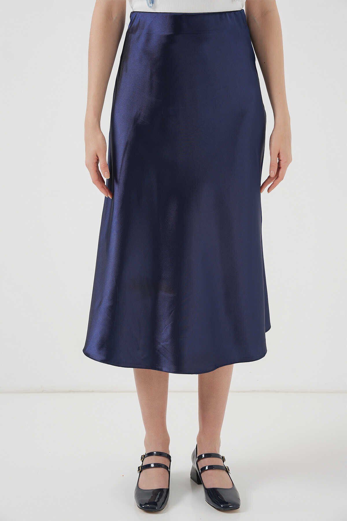 Bigdart-Big Dart High Waist Satin Skirt 3