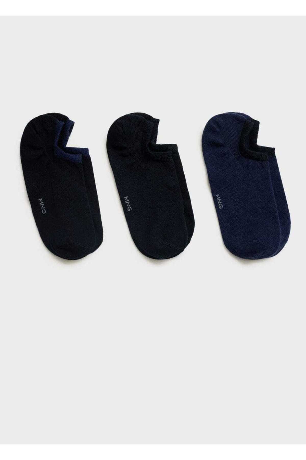 3'lü pamuklu çorap