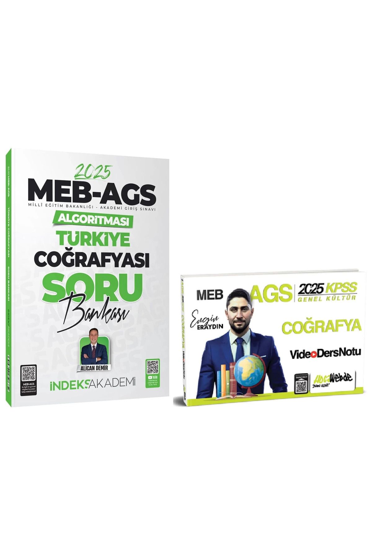 Hocawebde Yayınları HocaWebde 2025 MEB-AGS KPSS Türkiye Coğrafyası Video Ders Notu + Soru Bankası 2 li Set