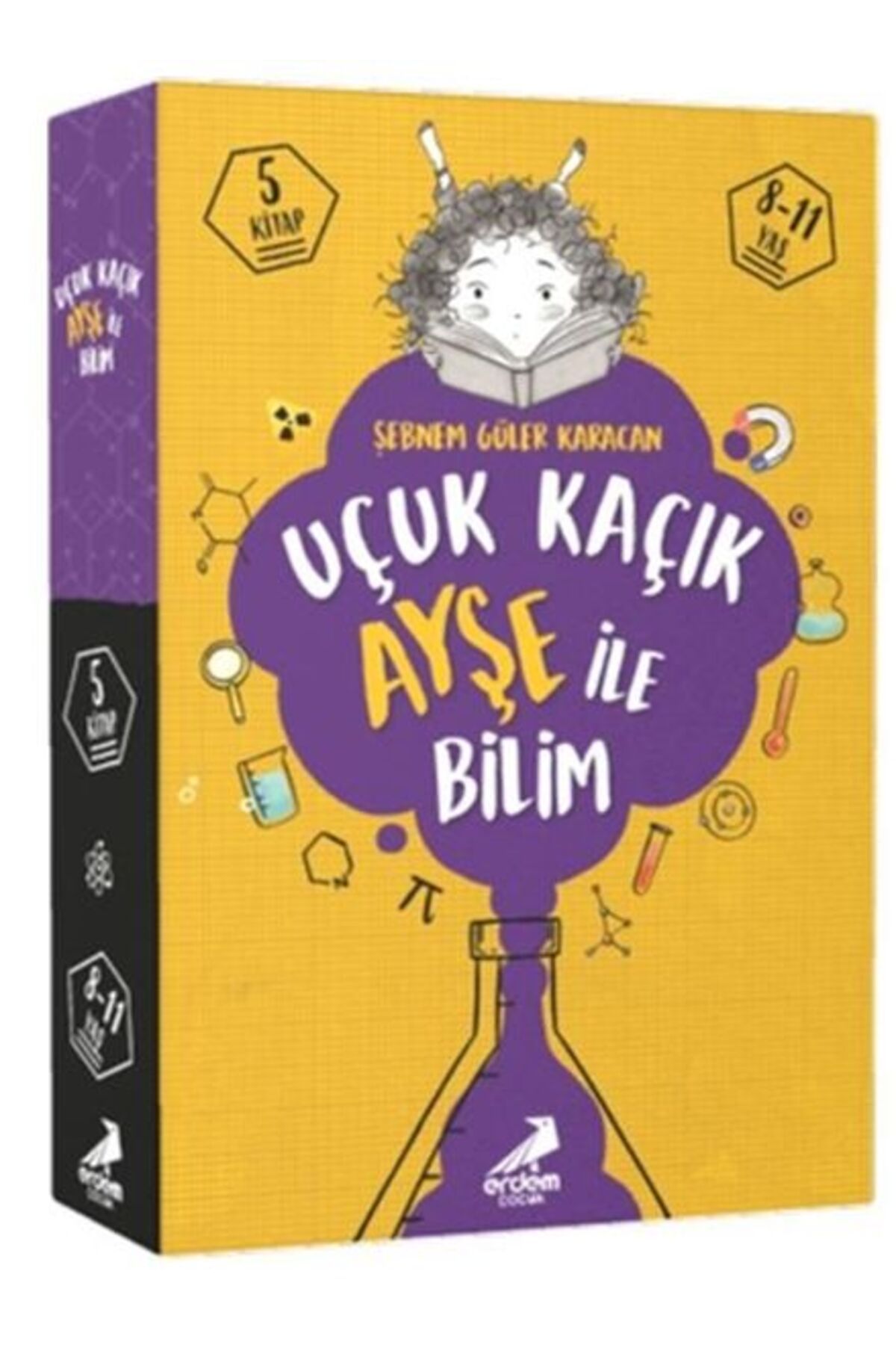 Erdem Yayınları Uçuk Kaçık Ayşe ile Bilim 5 kitap Takım