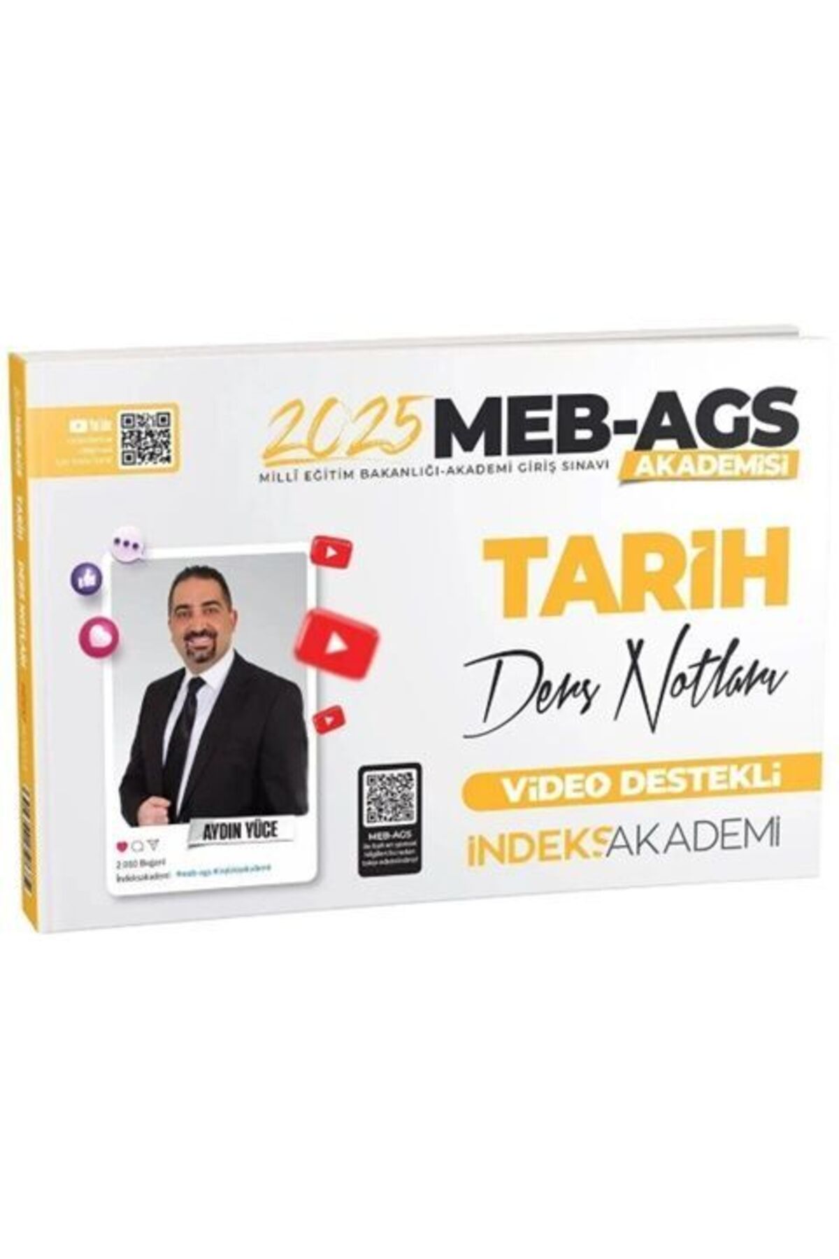 İndeks Akademi İndeks 2025 MEB-AGSsi Tarih Video Ders Notları - Aydın Yüce İndeks Yayıncılı