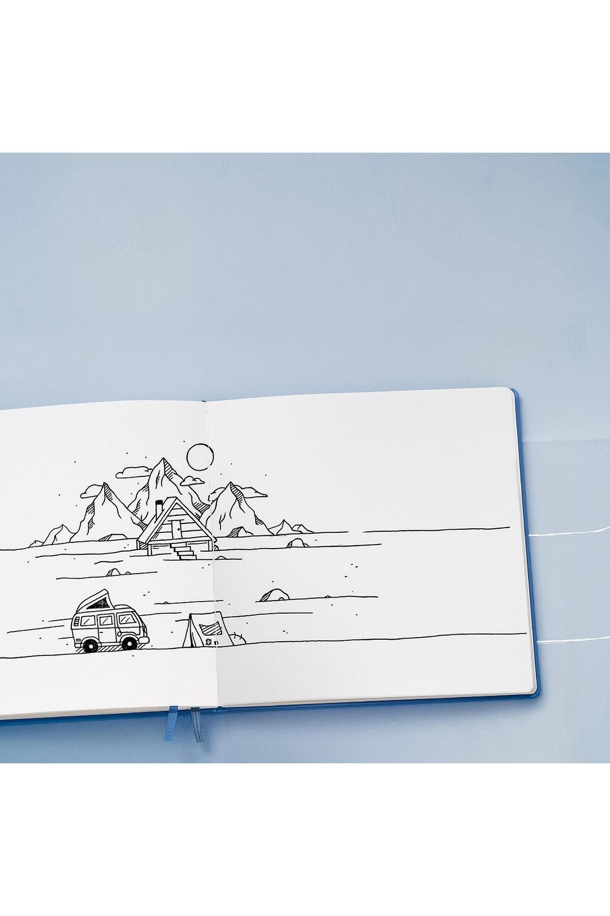 Leuchtturm1917-Sketchbook Landscape Medium A5 112 Pages 210 X 145 mm Sage 370357 3