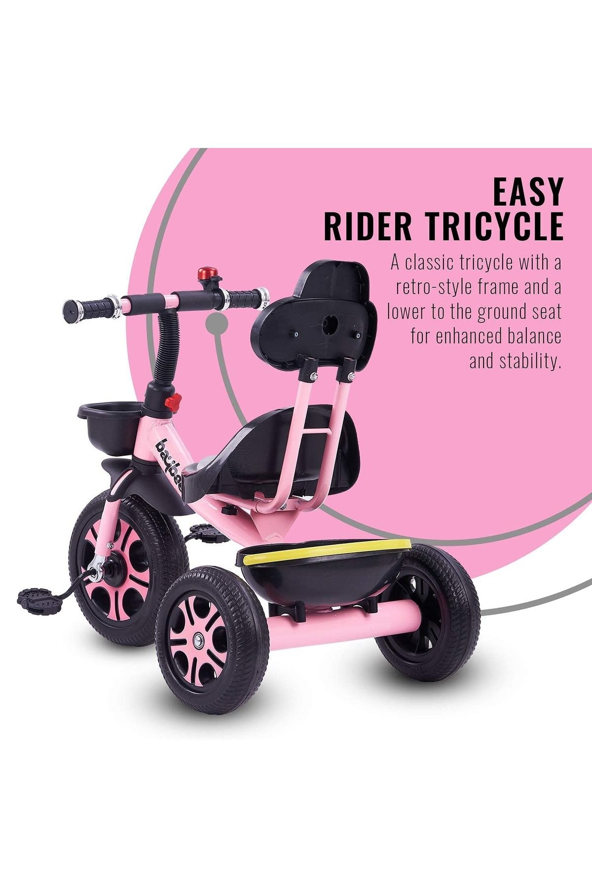 rexa-Tricycle for Kids, Smart Plug & Play Kids Cycle with Eva Wheels, High Backrest, 3