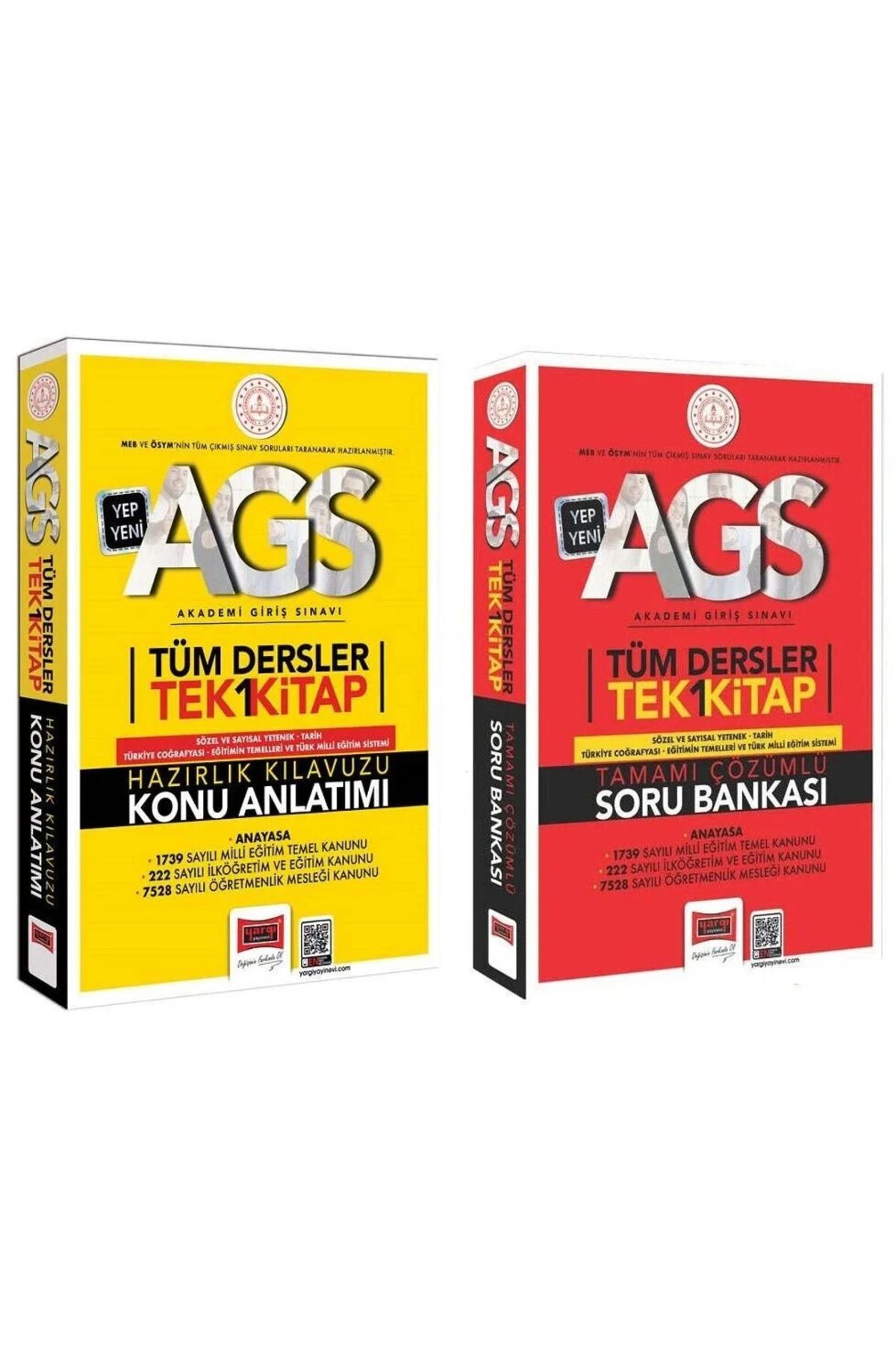 Yargı Yayınları Yargı 2025 MEB-AGS Tüm Dersler Konu Anlatımı + Soru Bankası 2 li Set