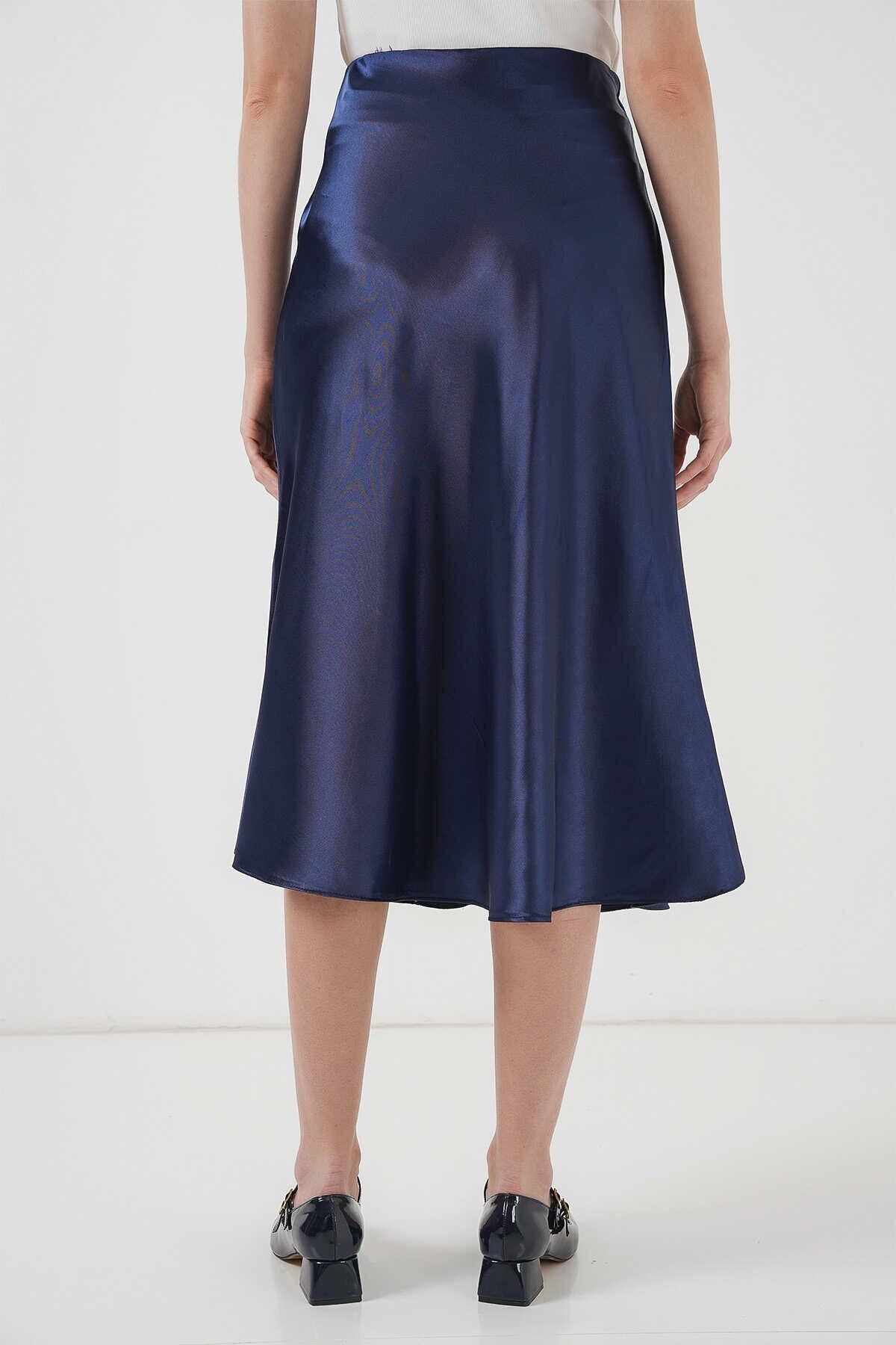 Bigdart-Big Dart High Waist Satin Skirt 4