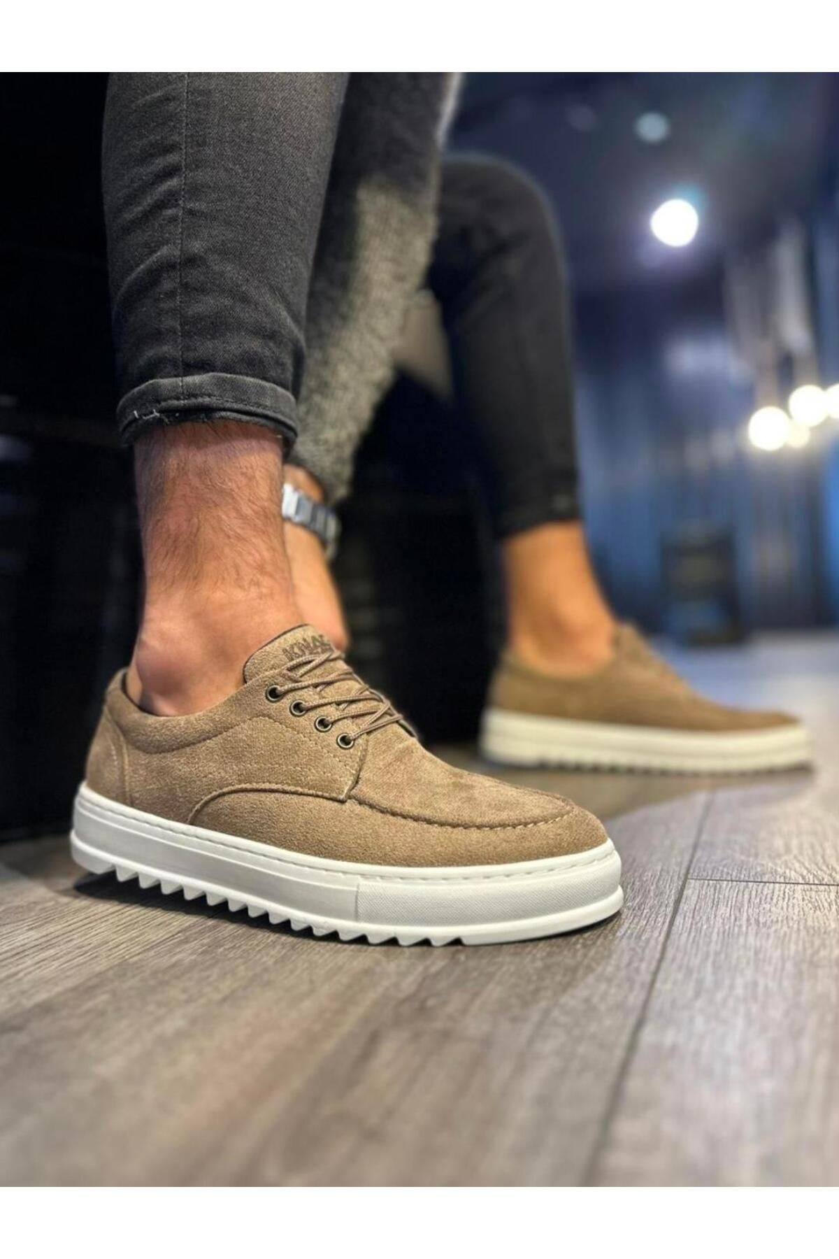 Byshoes Knack Günlük Ayakkabı T12 Camel (Süet)