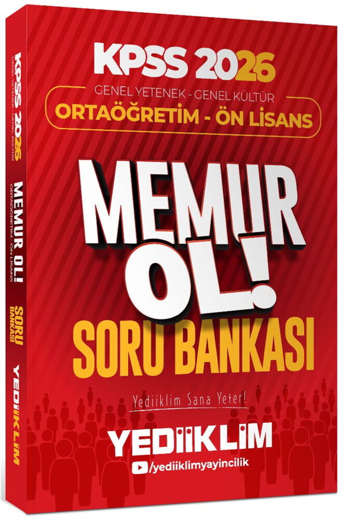 Yediiklim Yayınları Yediiklim 2026 KPSS Ortaöğretim Ön Lisans Genel Yetenek Genel Kültür Memur Ol Soru Bankası