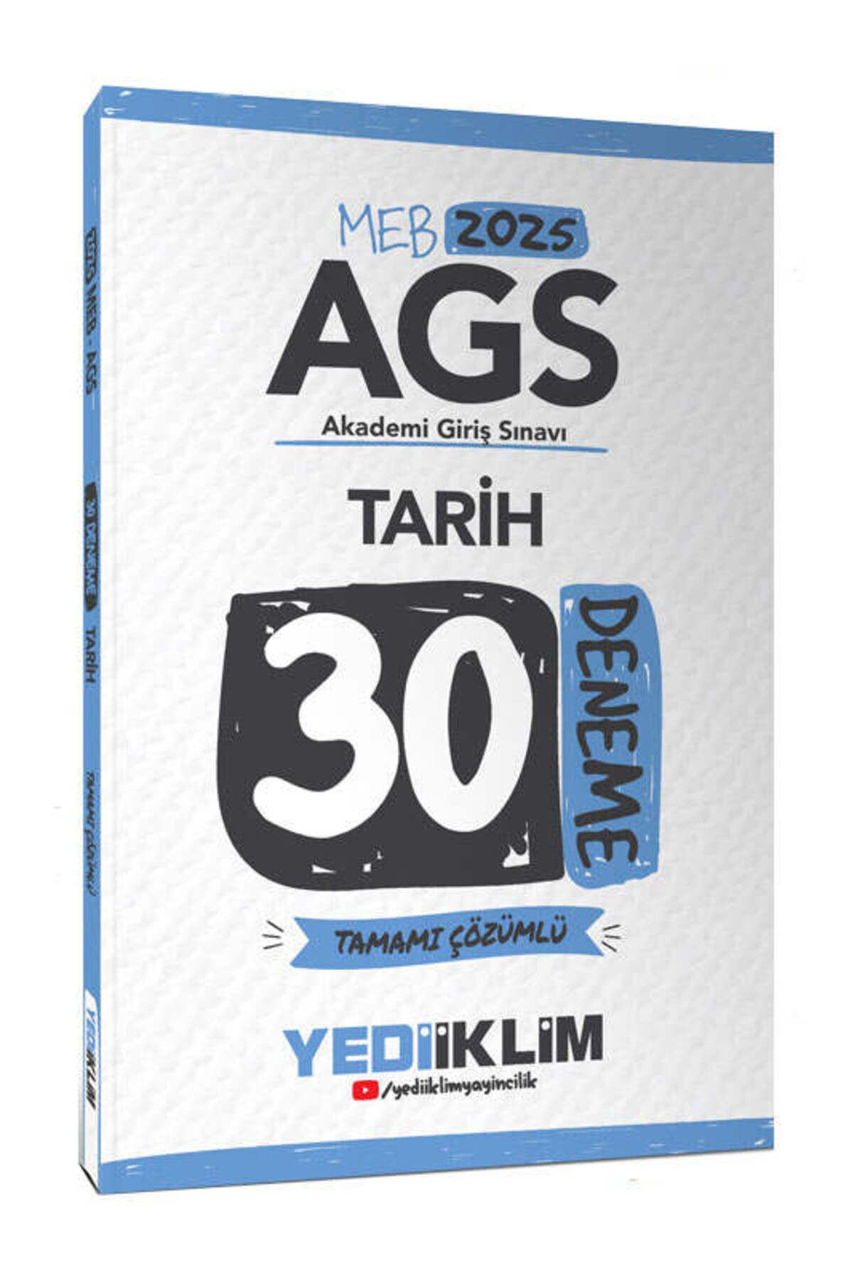 Yediiklim Yayınları Yediiklim 2025 MEB-AGS Tarih Tamamı Çözümlü 30 Deneme