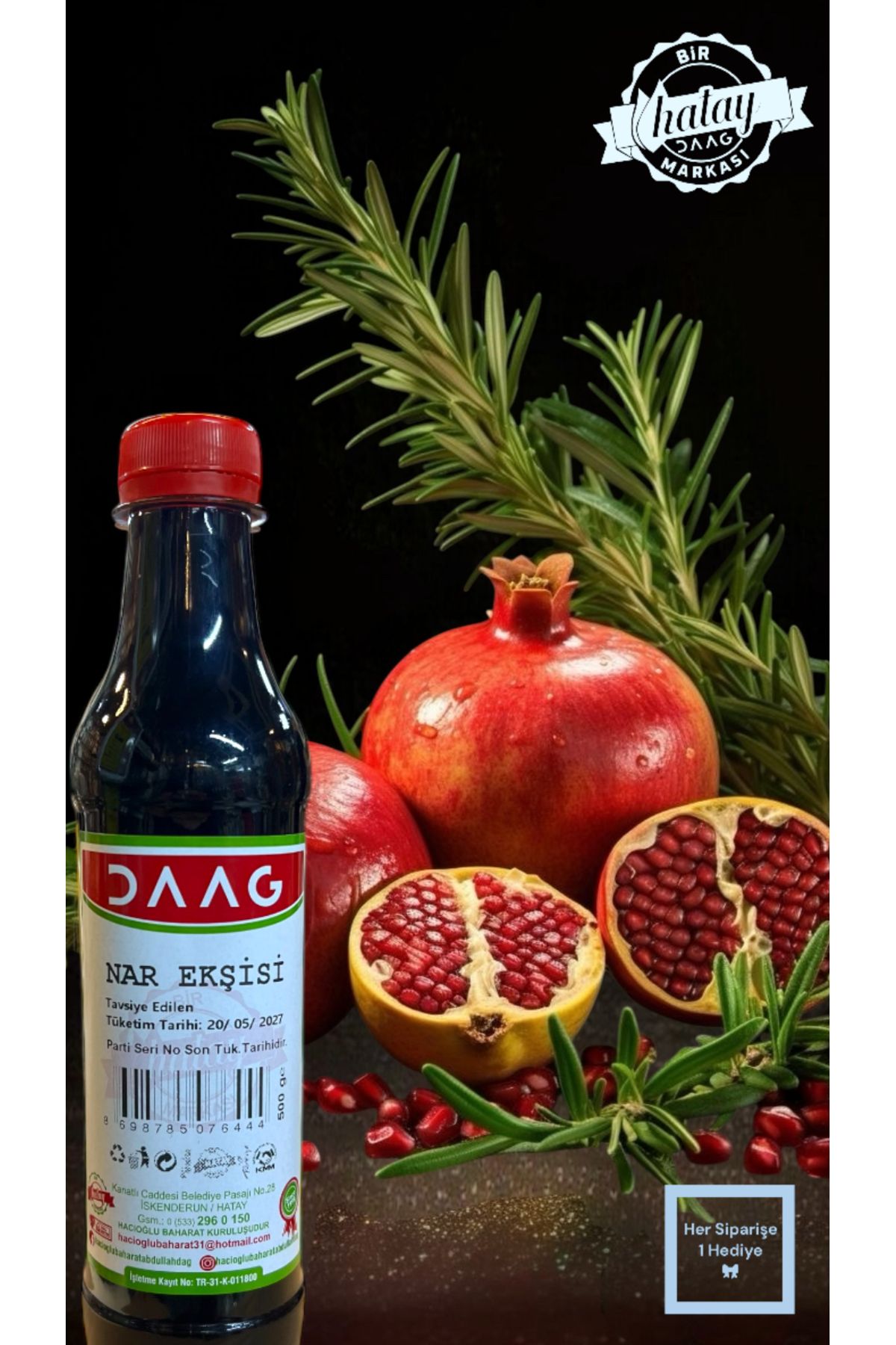 daag Hatay Yöresinden Ev Yapımı Doğal Köy Nar Ekşisi 500 Gr