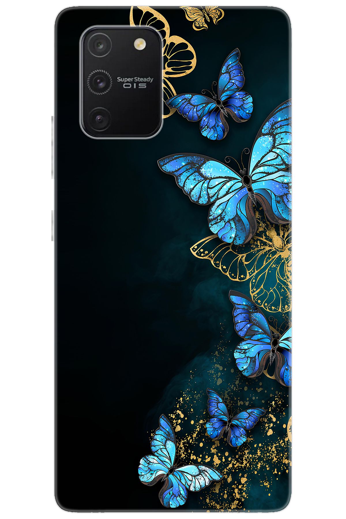 Ceppare Samsung Galaxy S10 Lite (SM-G770F) Uyumlu Kılıf Desen Silikon Kelebekler STK:721 CP-AfxuQll