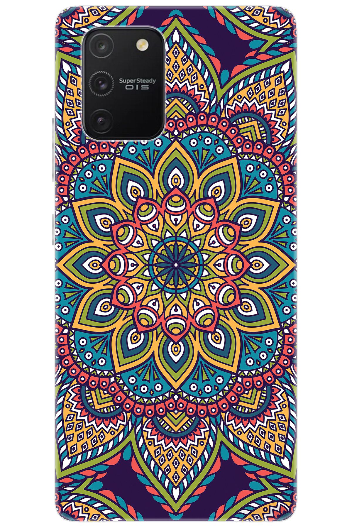 Ceppare Samsung Galaxy S10 Lite (SM-G770F) Uyumlu Kılıf Silikon Mandala Vektör Tasarım STK:502 CP-tR2JtA3