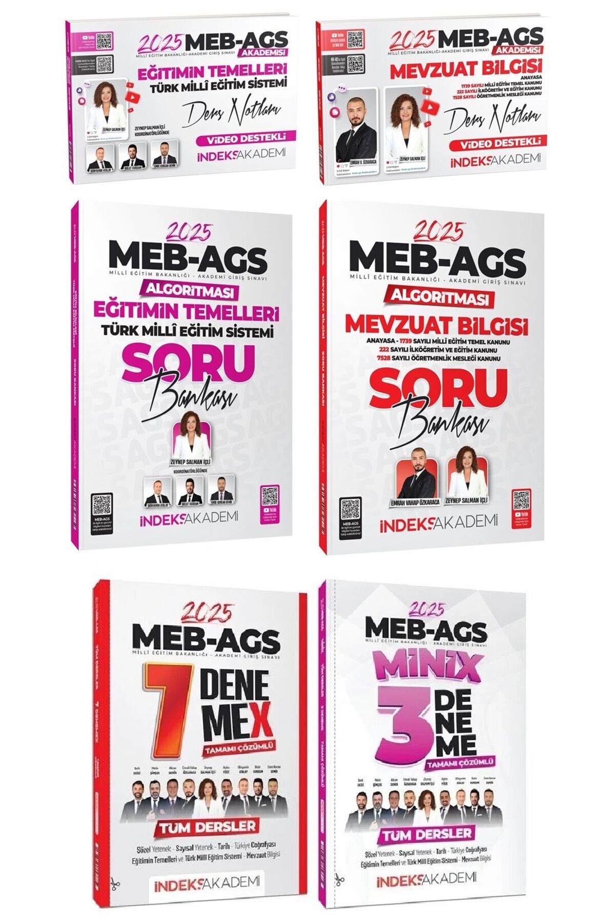 İndeks Akademi İndeks 2025 MEB-AGS Eğitimin Temelleri + Mevzuat Ders Notları + Soru Bankası + Tüm Dersler 1