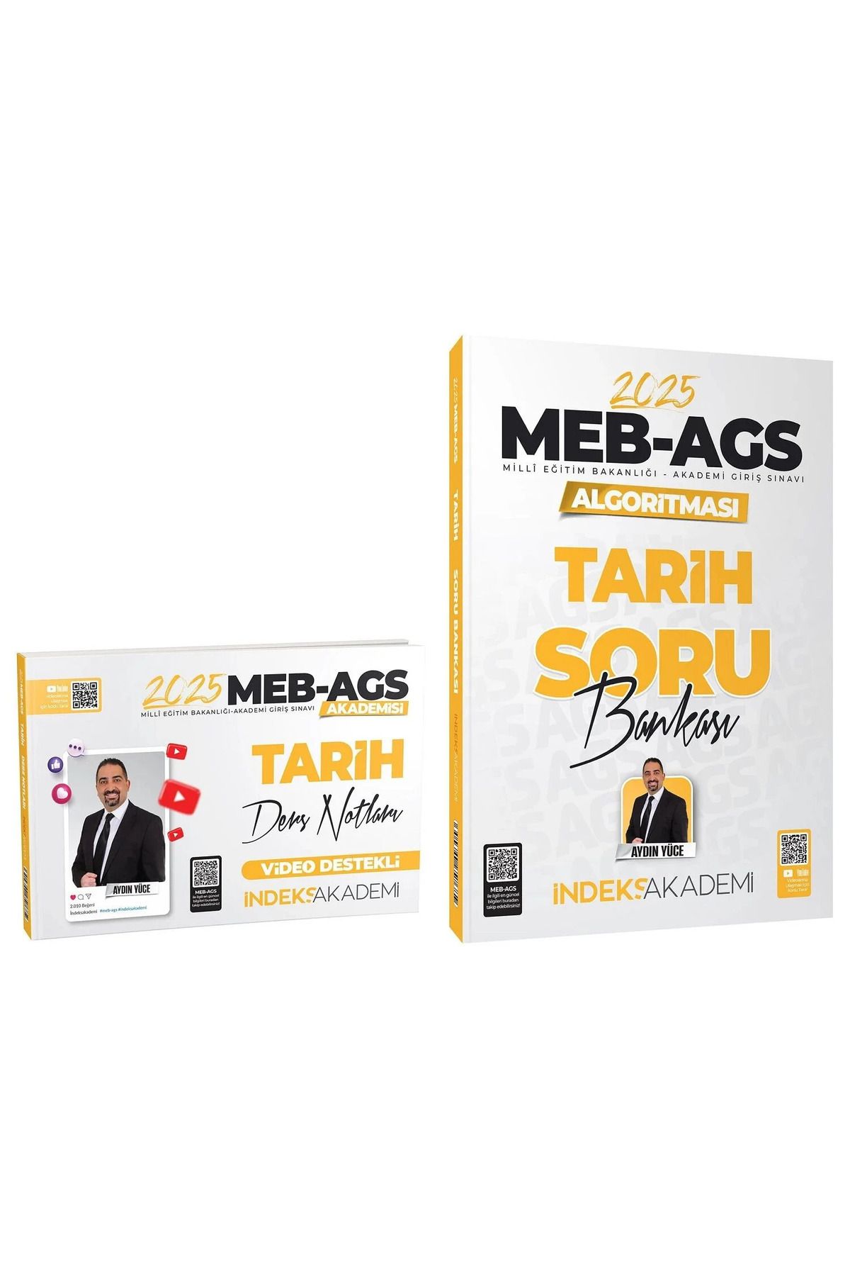 İndeks Akademi İndeks 2025 MEB-AGSsi Tarih Video Ders Notları + Soru Bankası 2 li Set