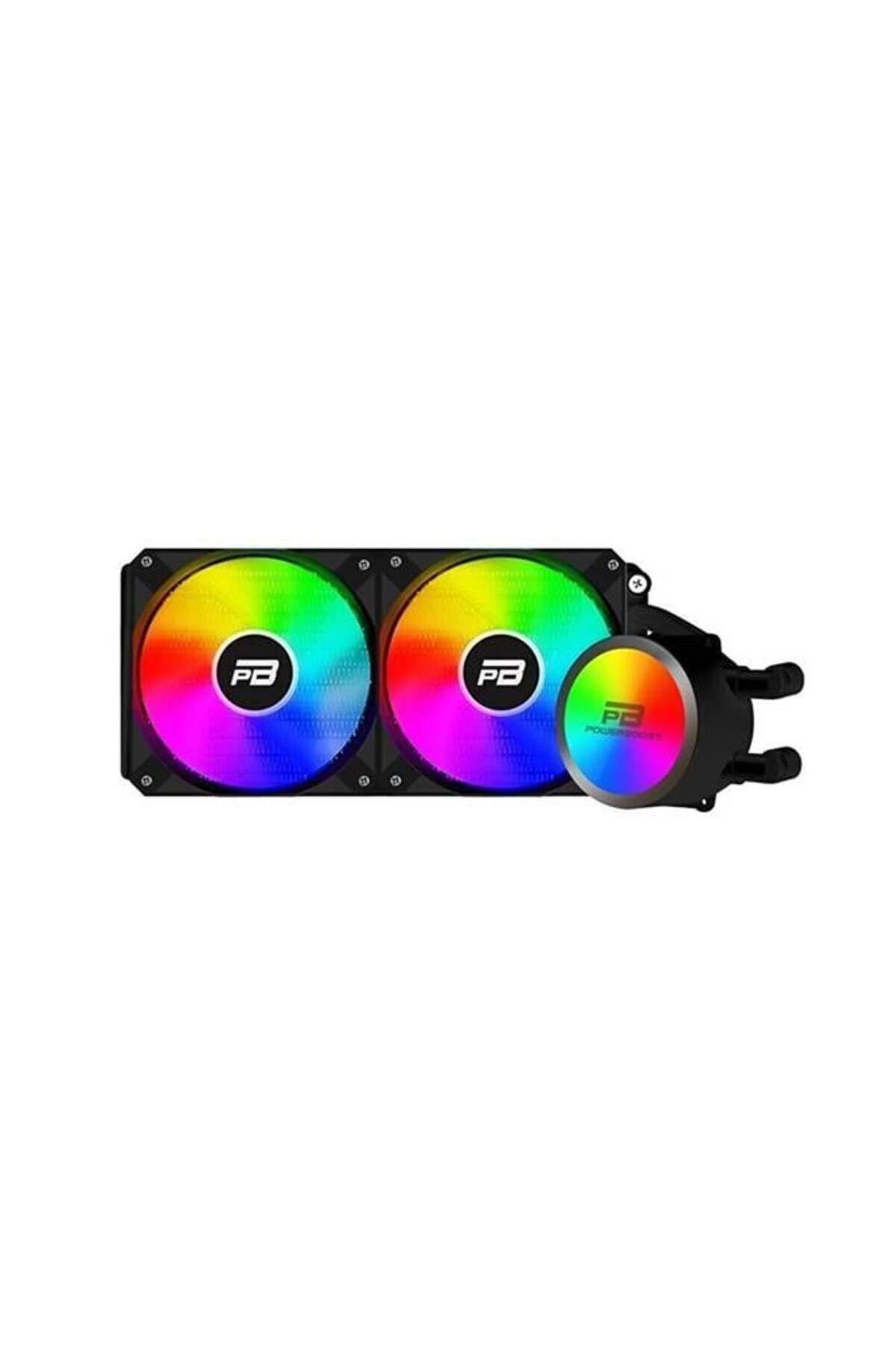 GAMEBOOSTER Prıme P240b Rainbow Fanlı Lga1700-am5 Uyumlu 240mm Cpu Sıvı Soğutma Sistemi (SİYAH)