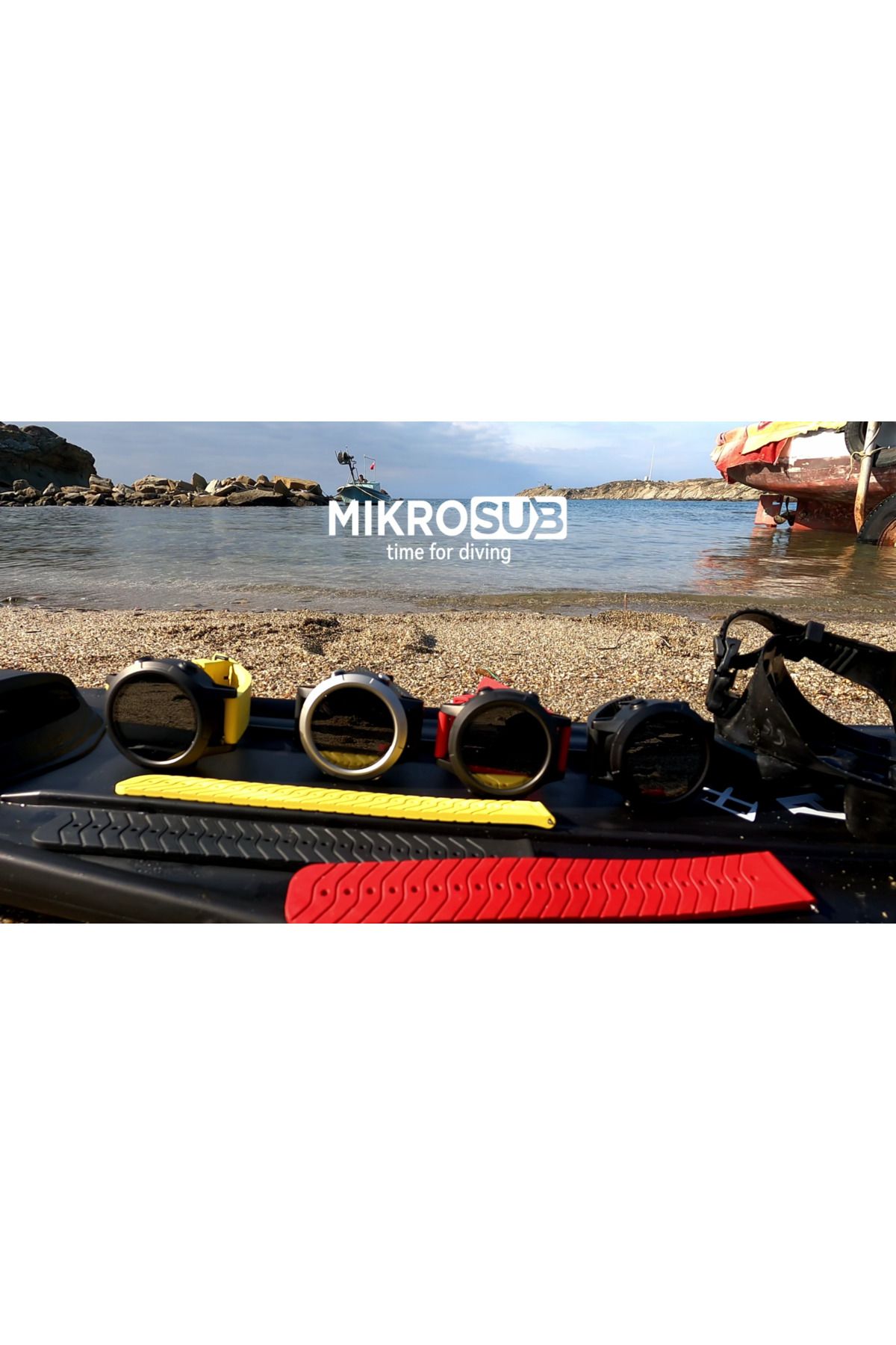 کامپیوتر غواصی MS1 MICROSUB FREE COMPUTER DIVE آبی قرمز Mikrosub