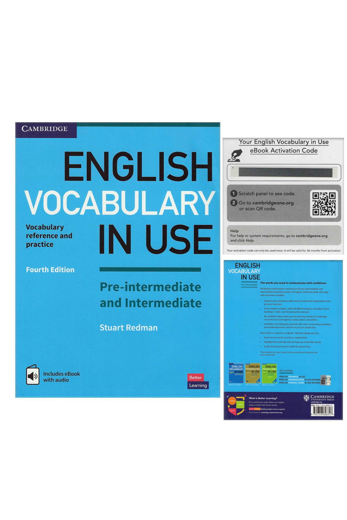Cambridge University Press English Vocabulary in Use Pre-intermediate and Intermediate with answers and eBook ONLİNE KODLUDUR