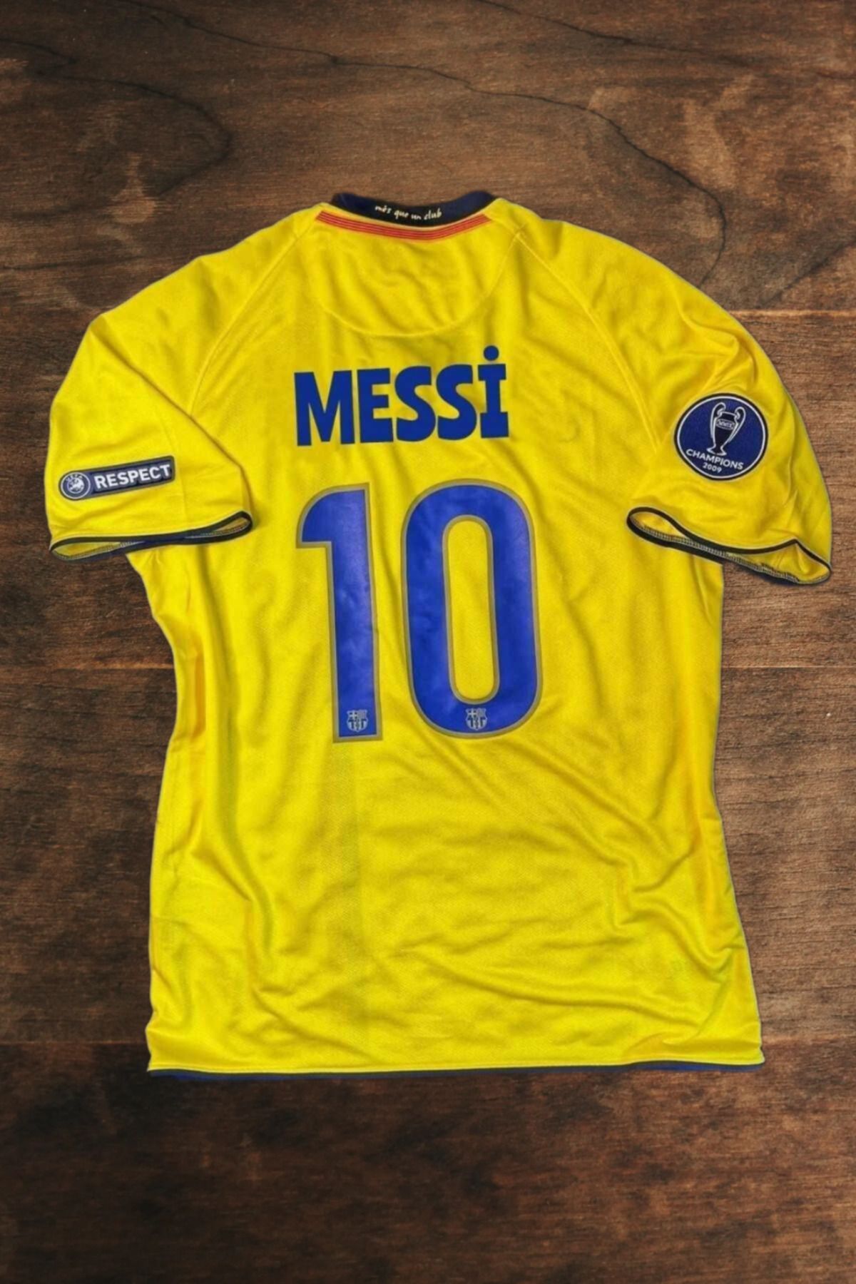 kombinezyum 2008/09 Sezonu Barcelona Lionel Messi Nostalji Forması SARI