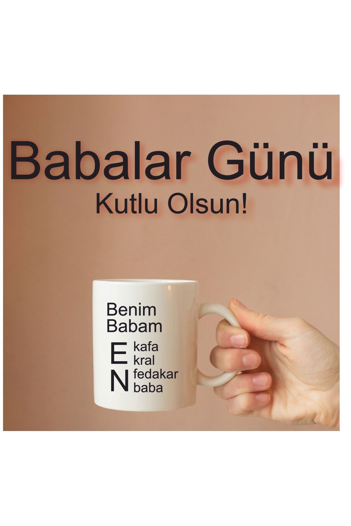 VİVA BABALAR GÜNÜNE ÖZEL BASKILI KUPA BARDAK